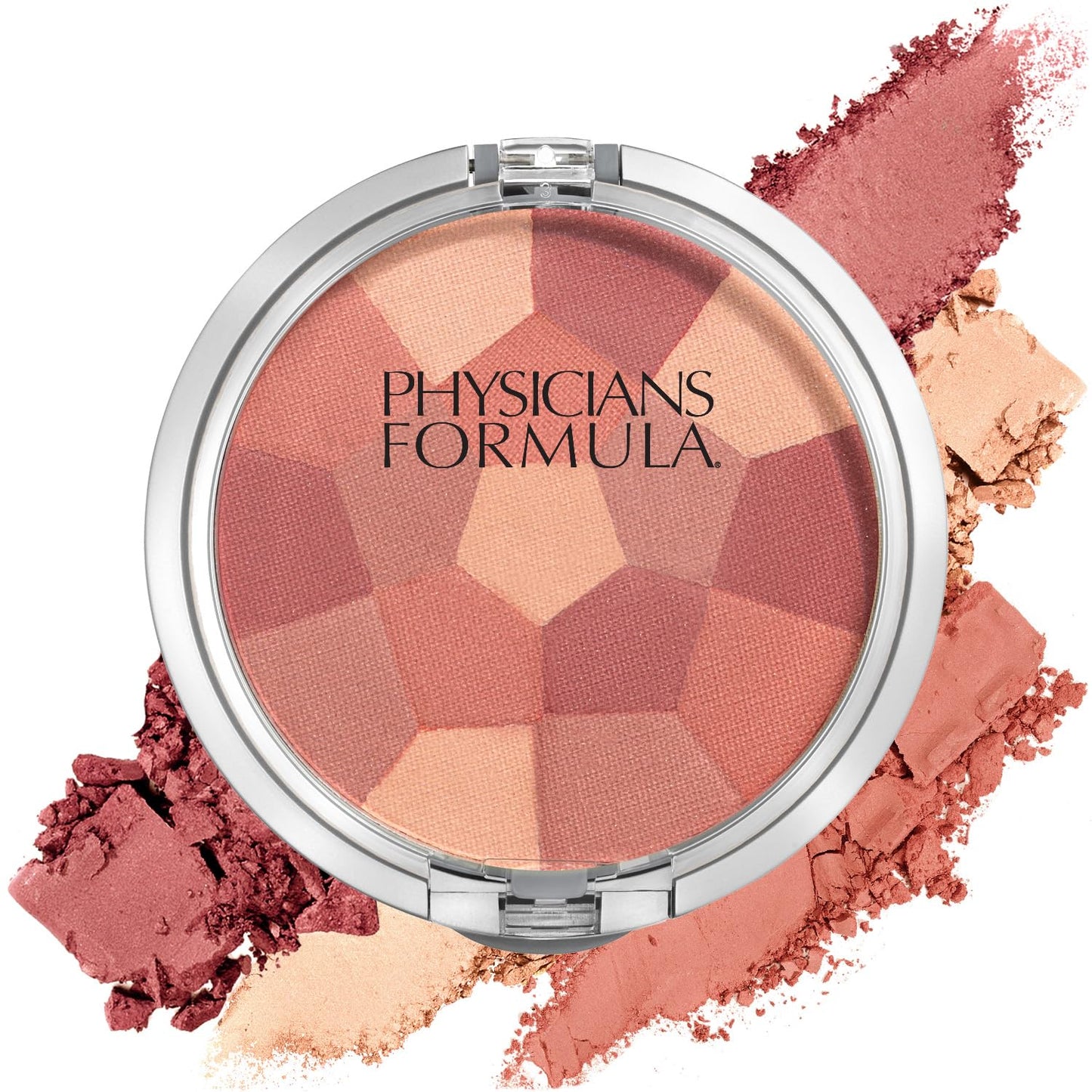 Physicians Formula Setting Powder Palette Multi-Colored Pressed Finishing Powder Translucent & Powder Palette Multi-Colored Blush Powder Blushing Rose, Dermatologist Tested