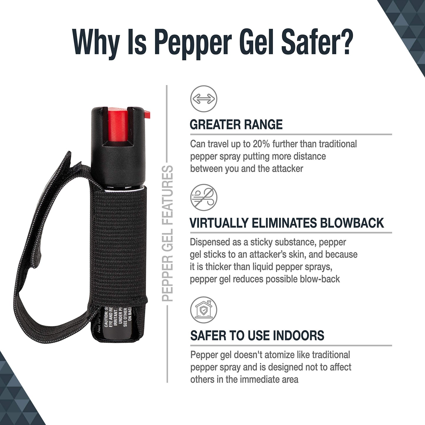 SABRE Runner Pepper Gel, Maximum Police Strength OC Pepper Spray Gel, Reflective Hand Strap for Easy Carry & Quick Access, Secure & Easy to Use Safety, Clip-On Alarm & LED Armband Combos, 0.67 fl oz