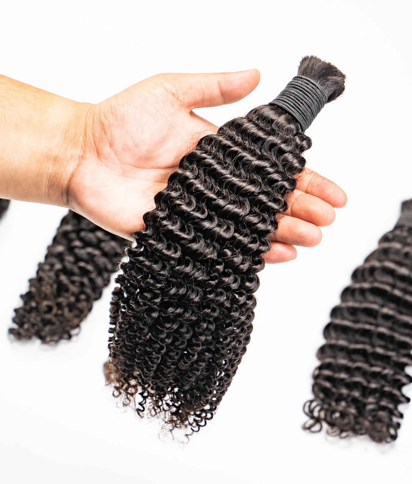 Linkmai Boho Knotless Braiding Hair Extension – 100% Pure Human Hair, Single Bundle, 100g, Natural Texture, Soft and Lightweight for DIY Bohemian Styles, Natural Black (16INCH)