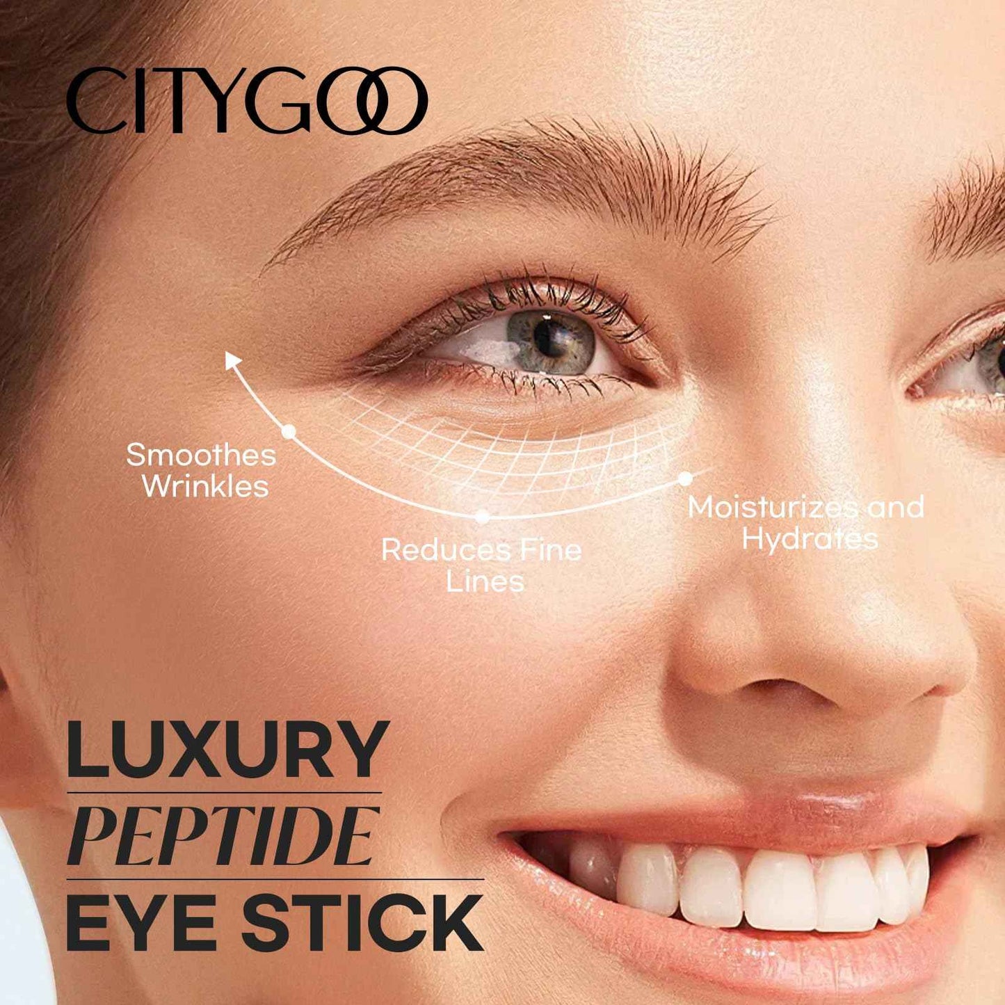 CITYGOO Retinol Eye Stick With Collagen, Hyaluronic Acid For Dark Circle, Under Eye Cream Anti Aging, For Puffiness and Bags Reduces Fine Lines
