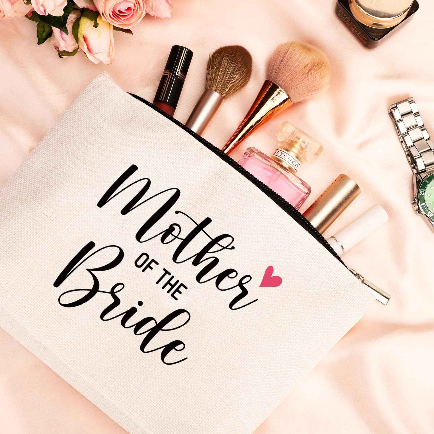 GevGuxLuo Mother of The Bride Gifts Wedding Gift Marriage Gifts Makeup Bag