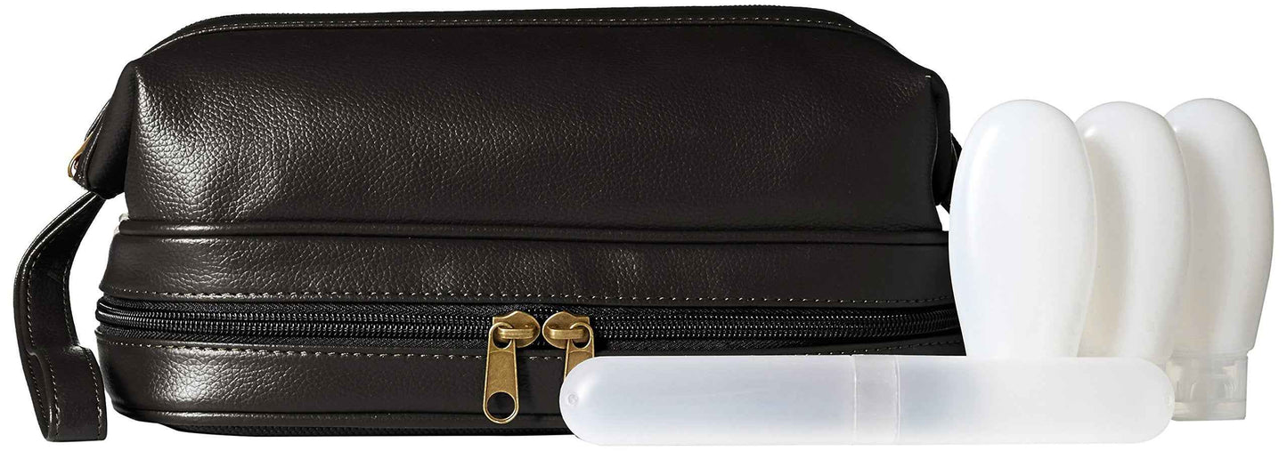 Dopp Men's Jumbo Framed Travel Kit with Bonus Items, Black, One Size