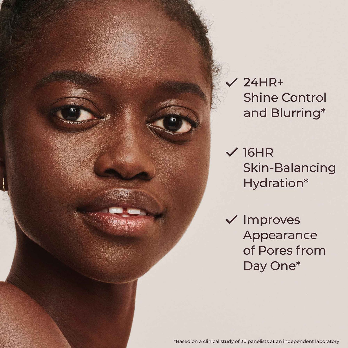 Laura Mercier Tinted Moisturizer Blurred Matte with SPF 30, 24HR+ Shine Control & Longwear, Oil-Free, Sheer to Light, Buildable Coverage, Blurs the Look of Pores, Skin Tint, 3N Sand Mini Size