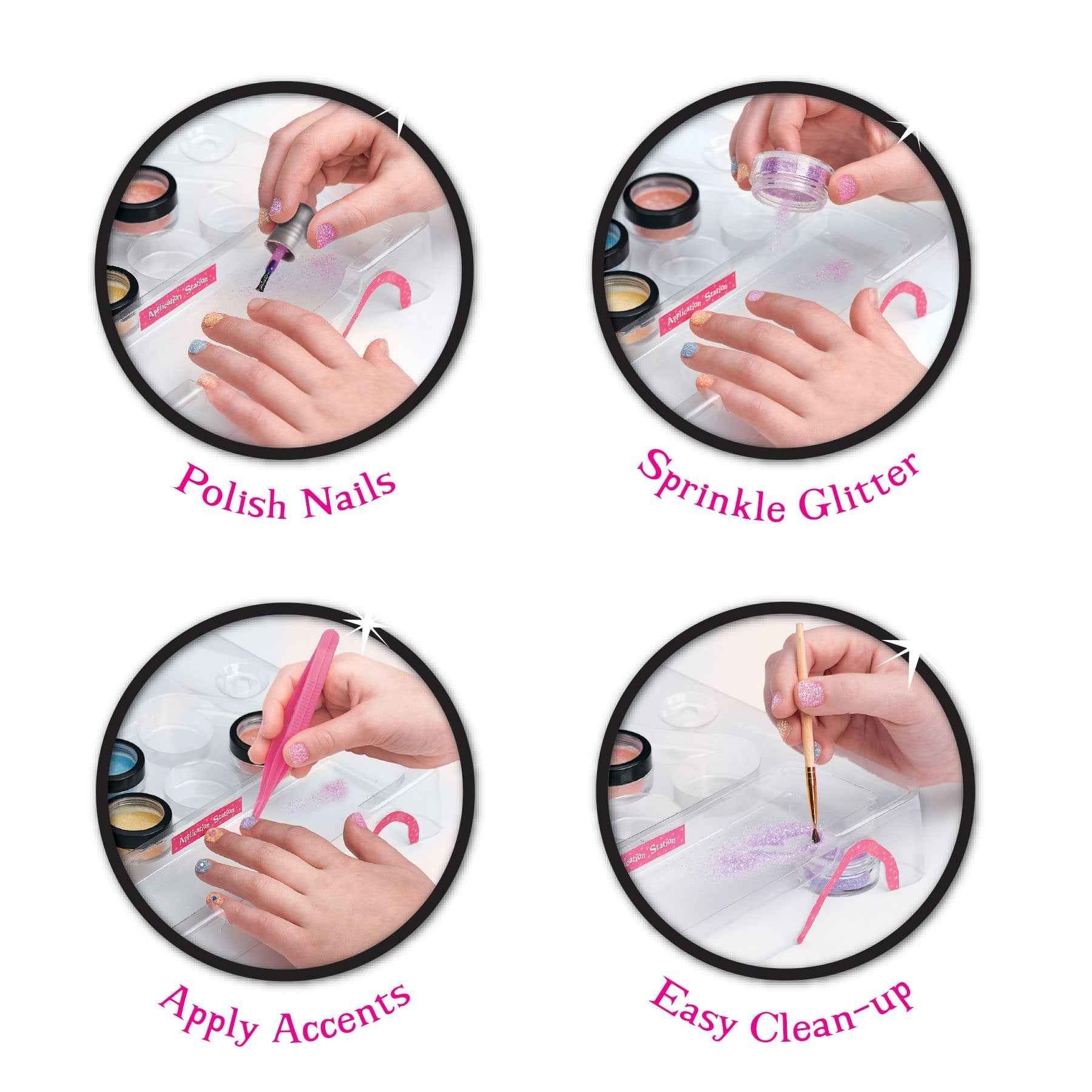 Creativity for Kids Glitter Nail Art - Glitter Manicure Kit for Kits (Ages 7+)