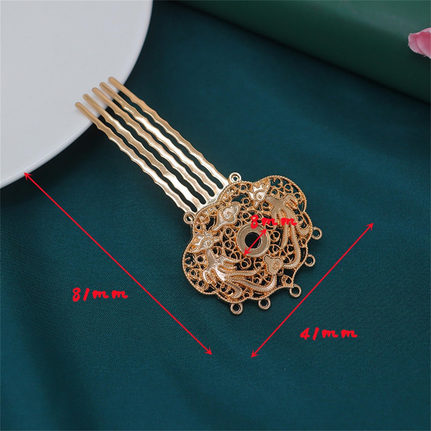 5 Pcs Metal Hairpin Flower Hair Stick Floral Hair Pins Rhinestone Hair Chopsticks for Women Girls -056