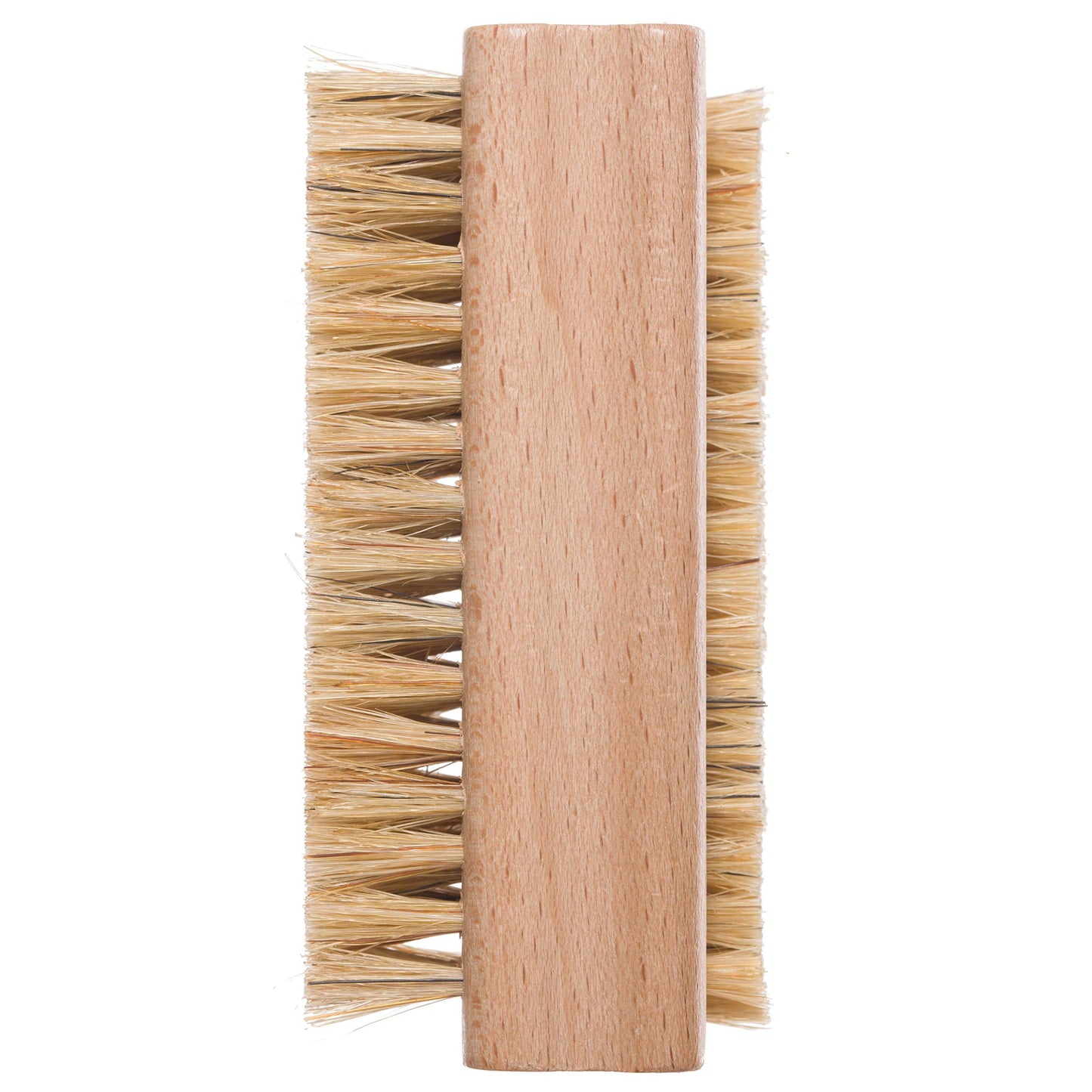 REDECKER Natural Pig Bristle Nail Brush with Untreated Beechwood Handle, 3-3/4-Inches - Pearwood Nail Brush with Natural Pig Bristles - Natural Boar Bristle Nail Brush - Boar Hair Nail Brush