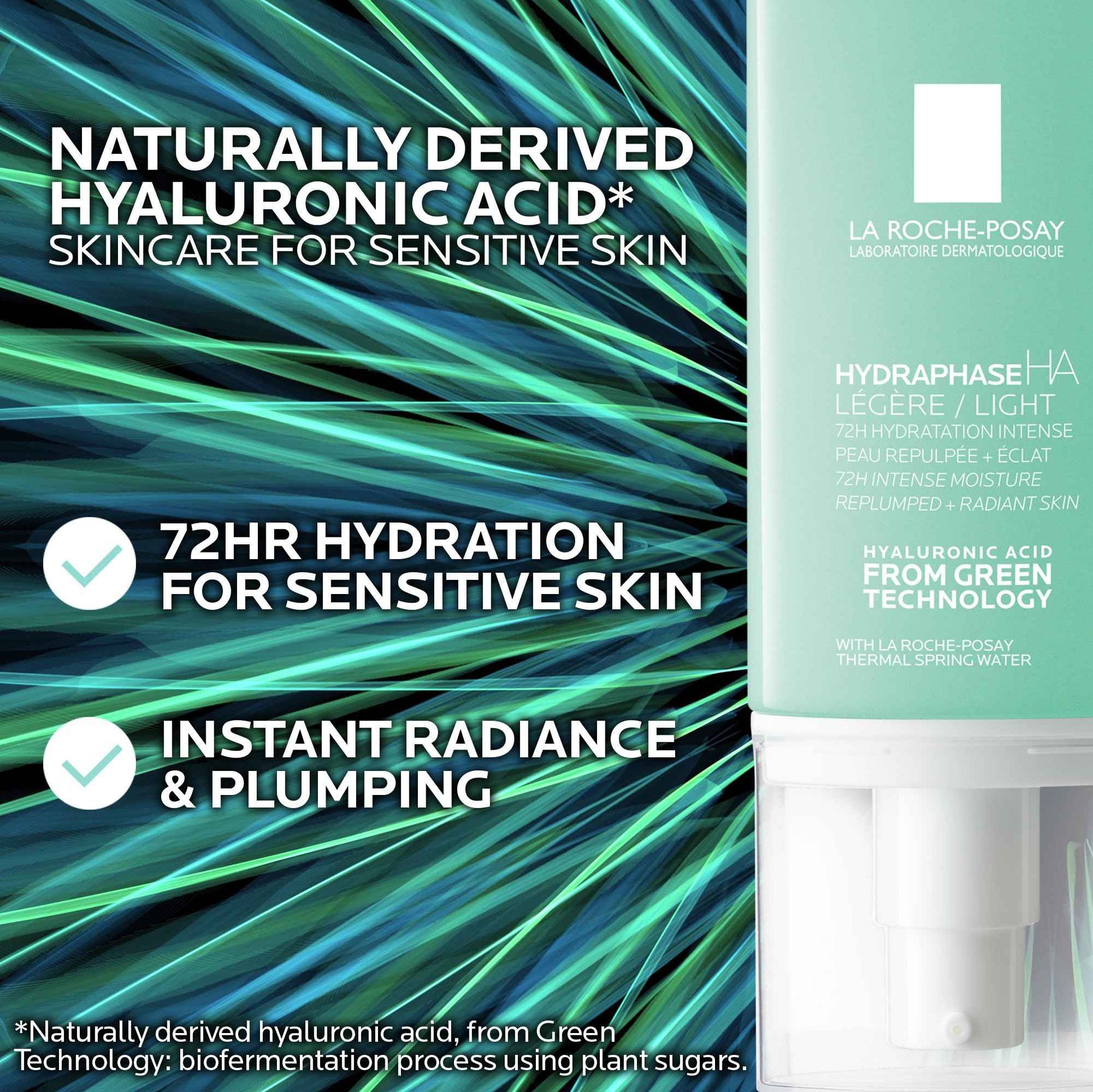 La Roche-Posay Hydraphase HA Light Face Moisturizer, Hyaluronic Acid Face Moisturizer with 72HR Hydration, Oil Free & Non-Comedogenic, 50 ML, 1.69 fl. oz.