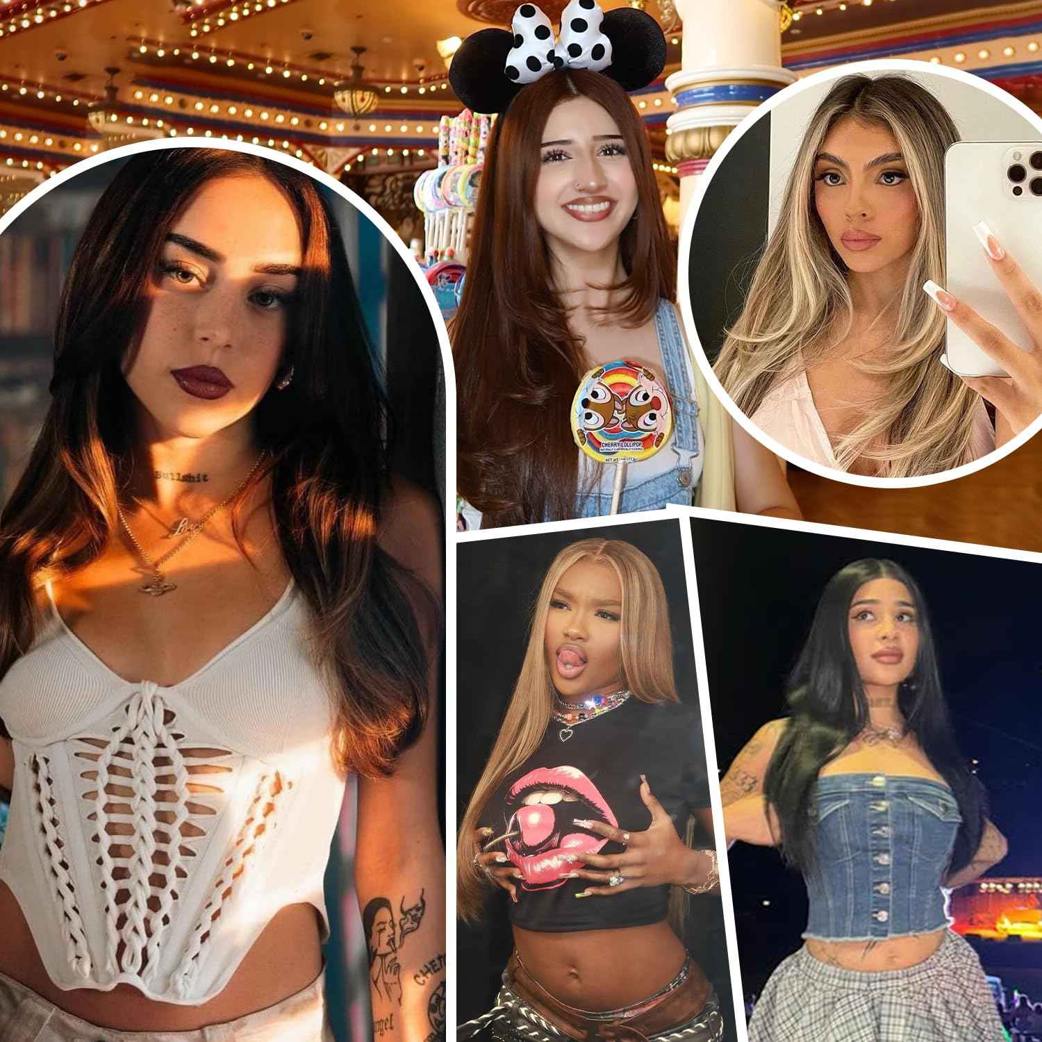 NOSTALGIA Black Wear and Go Glueless Wigs Straight Lace Front Wig Pre Cut Glueless Synthetic Layered Wig 24 Inch Middle Part Closure Wig For Women