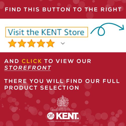 Kent Grooming Kit: Beard and Mustache Combs, Fine Pocket Comb, Hair Brush, Made in England for Travel and Home Care