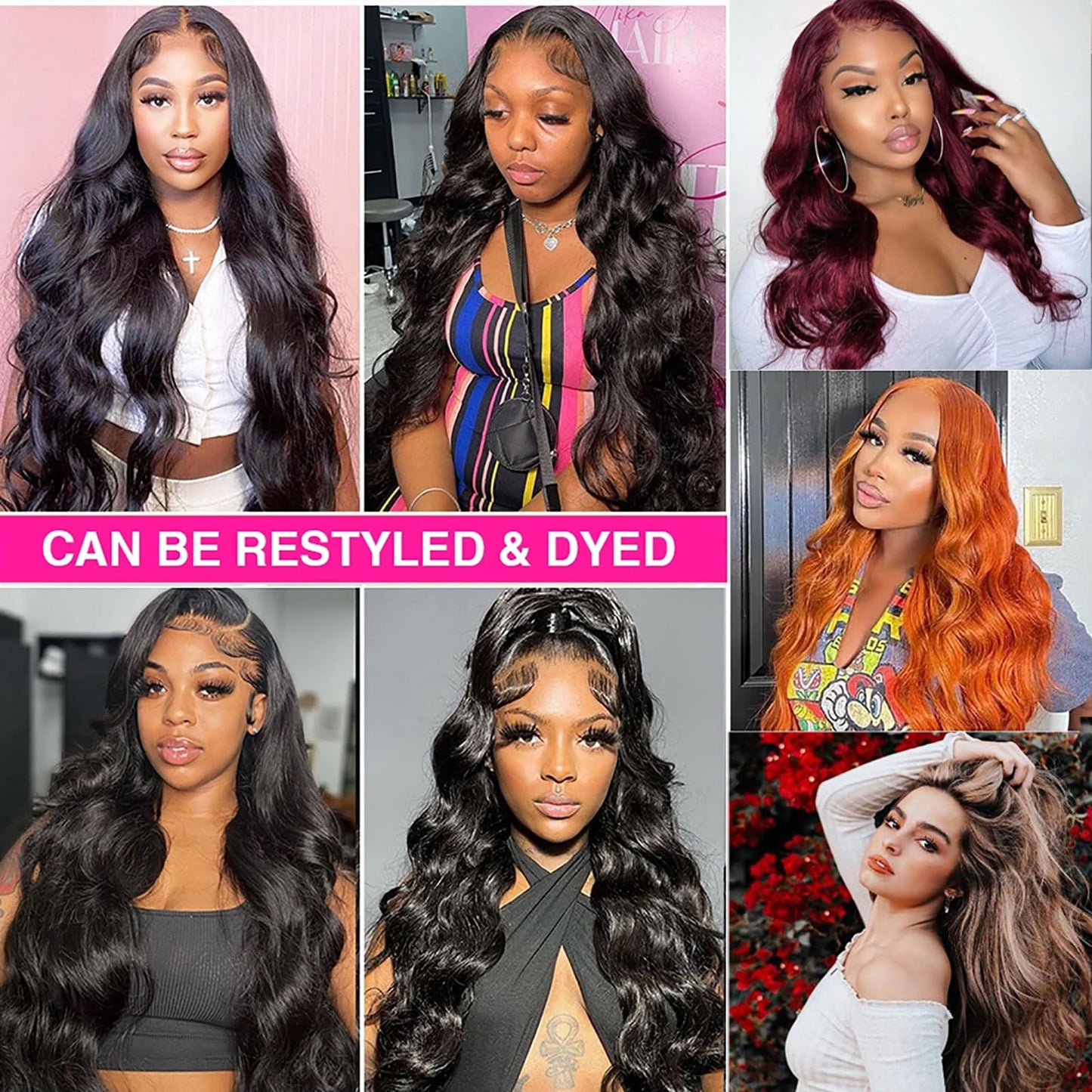 huarisi 20 Inch Body Wave Bundles Human Hair 1 Bundle 100% Unprocessed Brazilian Virgin Hair Bundles Double Weft Wavy Hair Weave Single Bundles Human Hair Natural Color