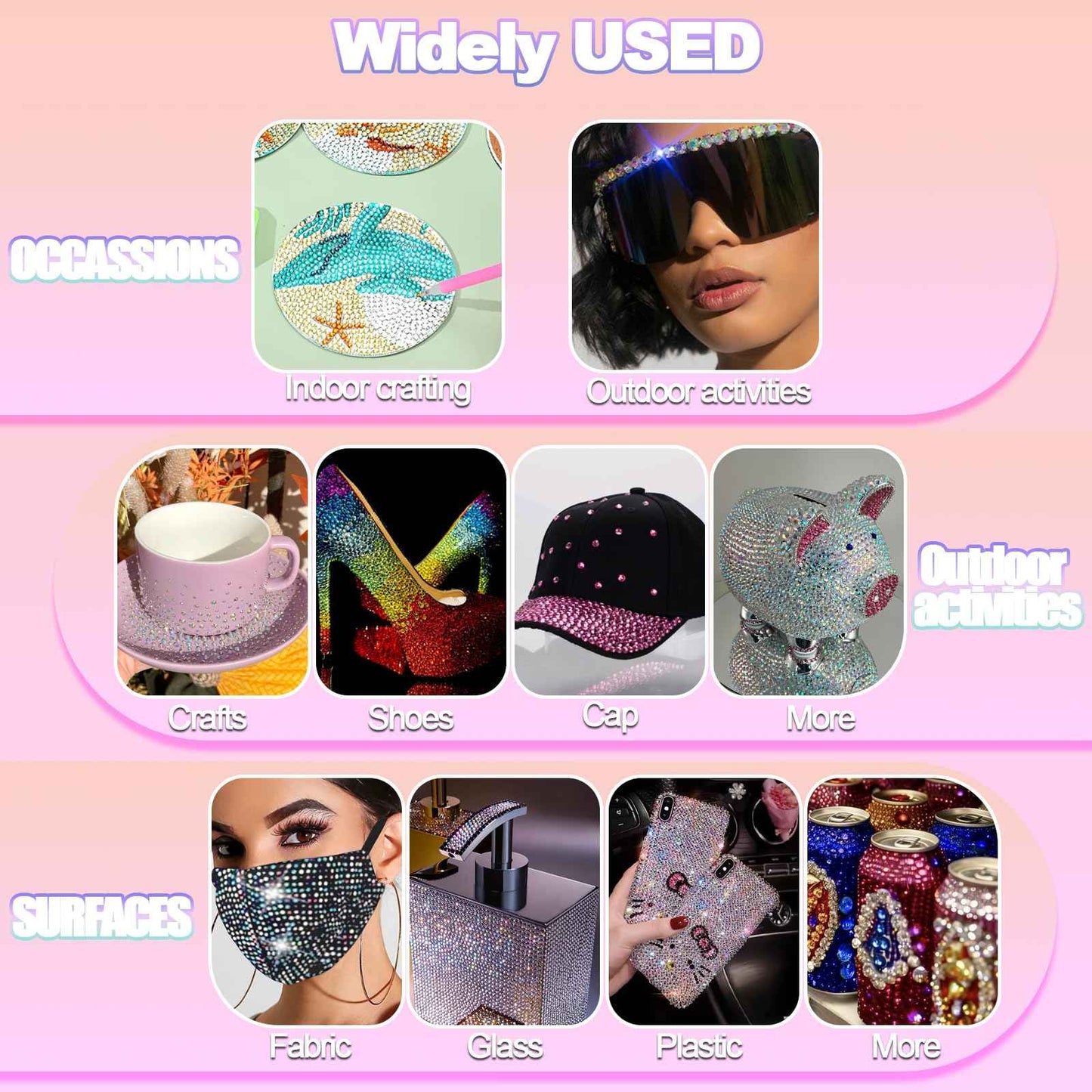 30000+Pcs Resin Jelly Rhinestones for Bedazzling, Gold AB 2-6mm Bedazzler Flatback Gems Kit with 3Pcs 10ml B7000 Jewelry Glue, for Clothing Crafts Tumblers Shoes Book Nail Art