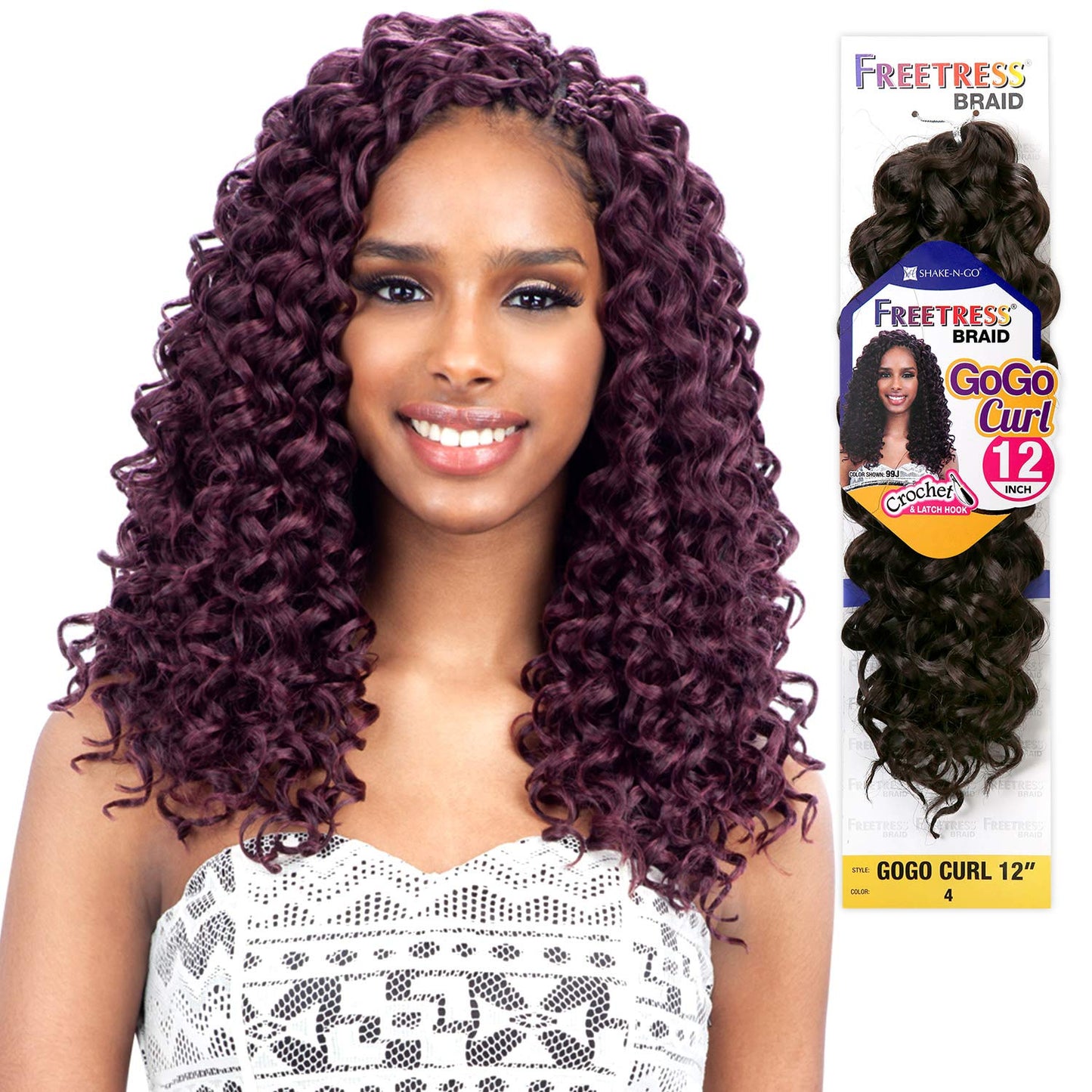 GOGO CURL 12" (30) - Freetress Synthetic Braid Crochet Bulk Braiding Hair