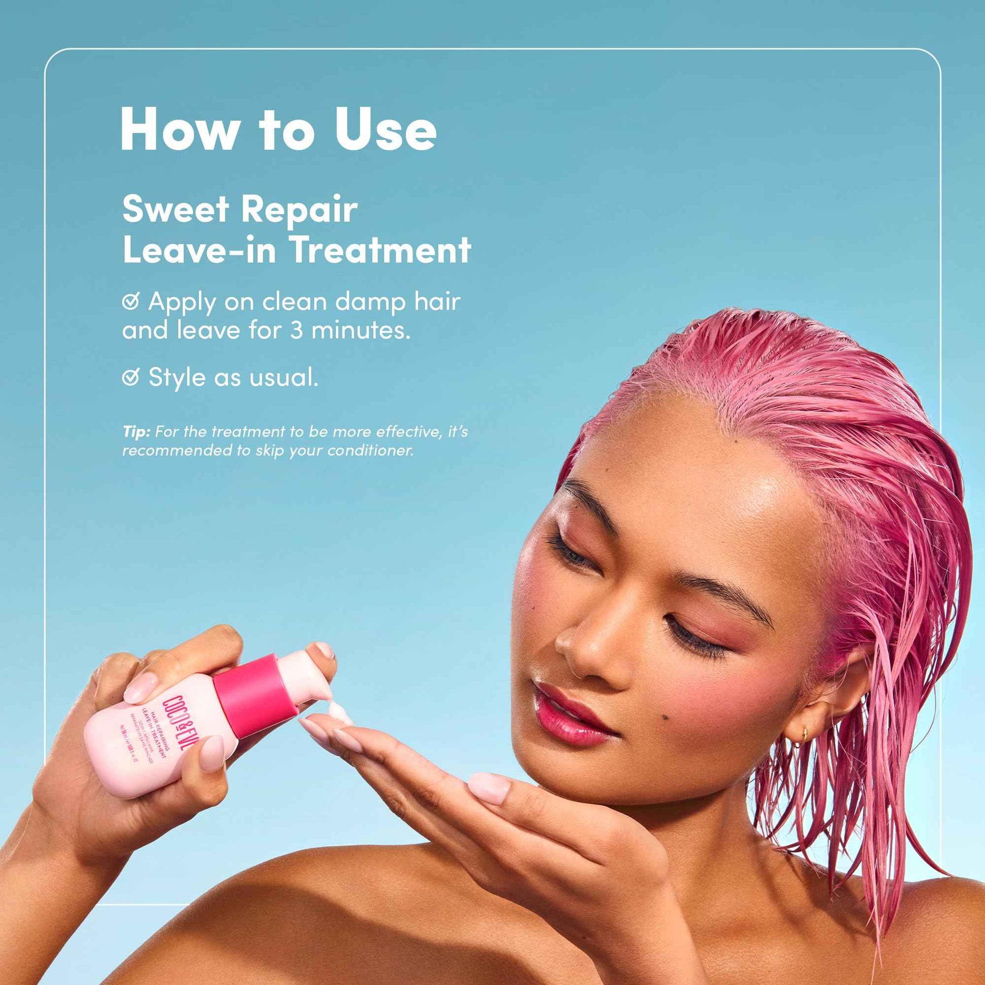 Coco & Eve Hair Repairing Leave-In Treatment, 1.69 Ounce (Pack of 1), Pink