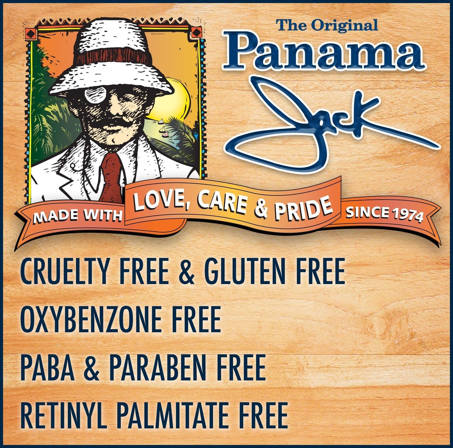 Panama Jack Sunscreen Lip Balm - SPF 45, Broad Spectrum UVA-UVB Sunscreen Protection, Prevents & Soothes Dry, Chapped Lips