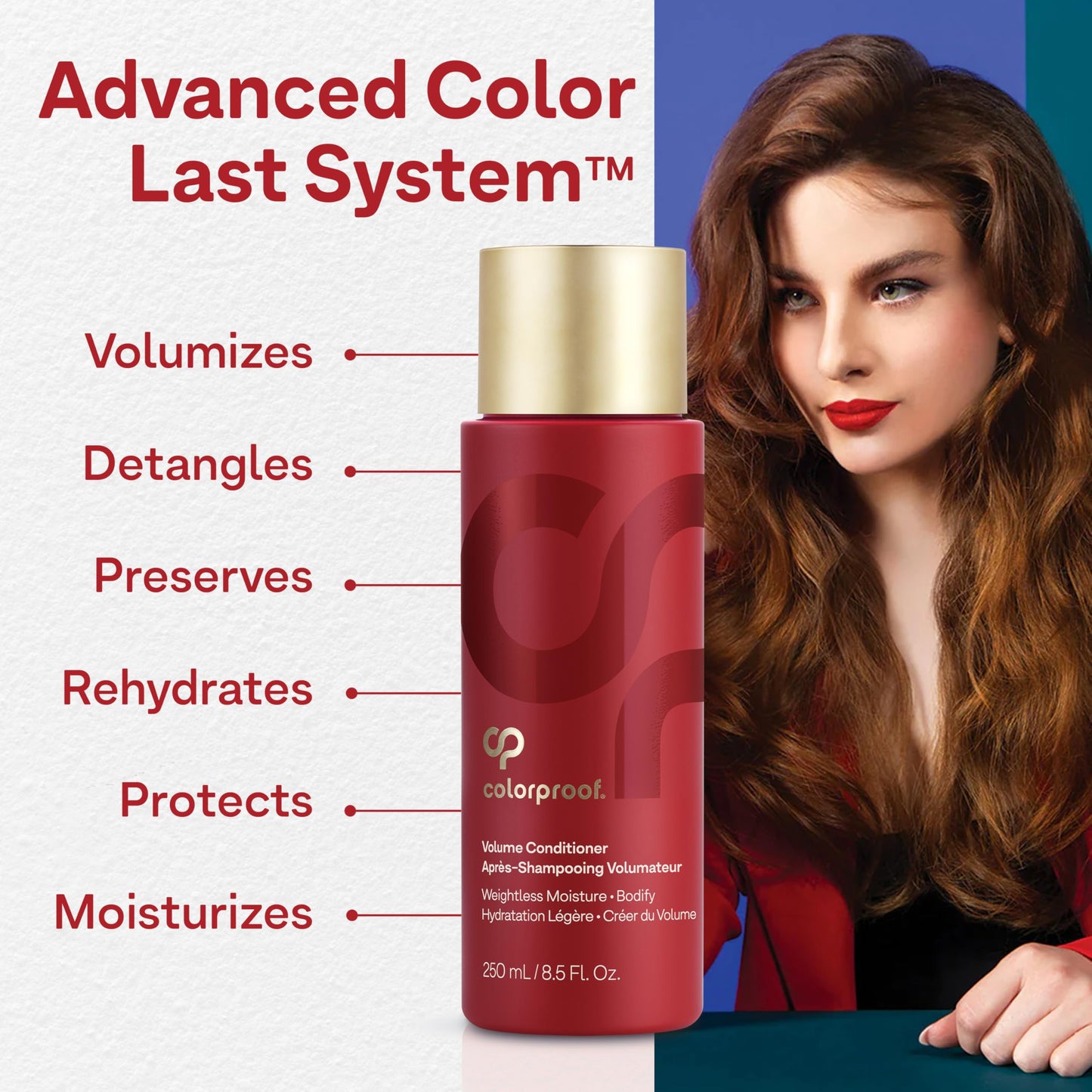 Colorproof Volume Conditioner for Women 8.5 Fl. Oz. Volume Conditioner, White Nectarine Scent, Sulfate Free Conditioner