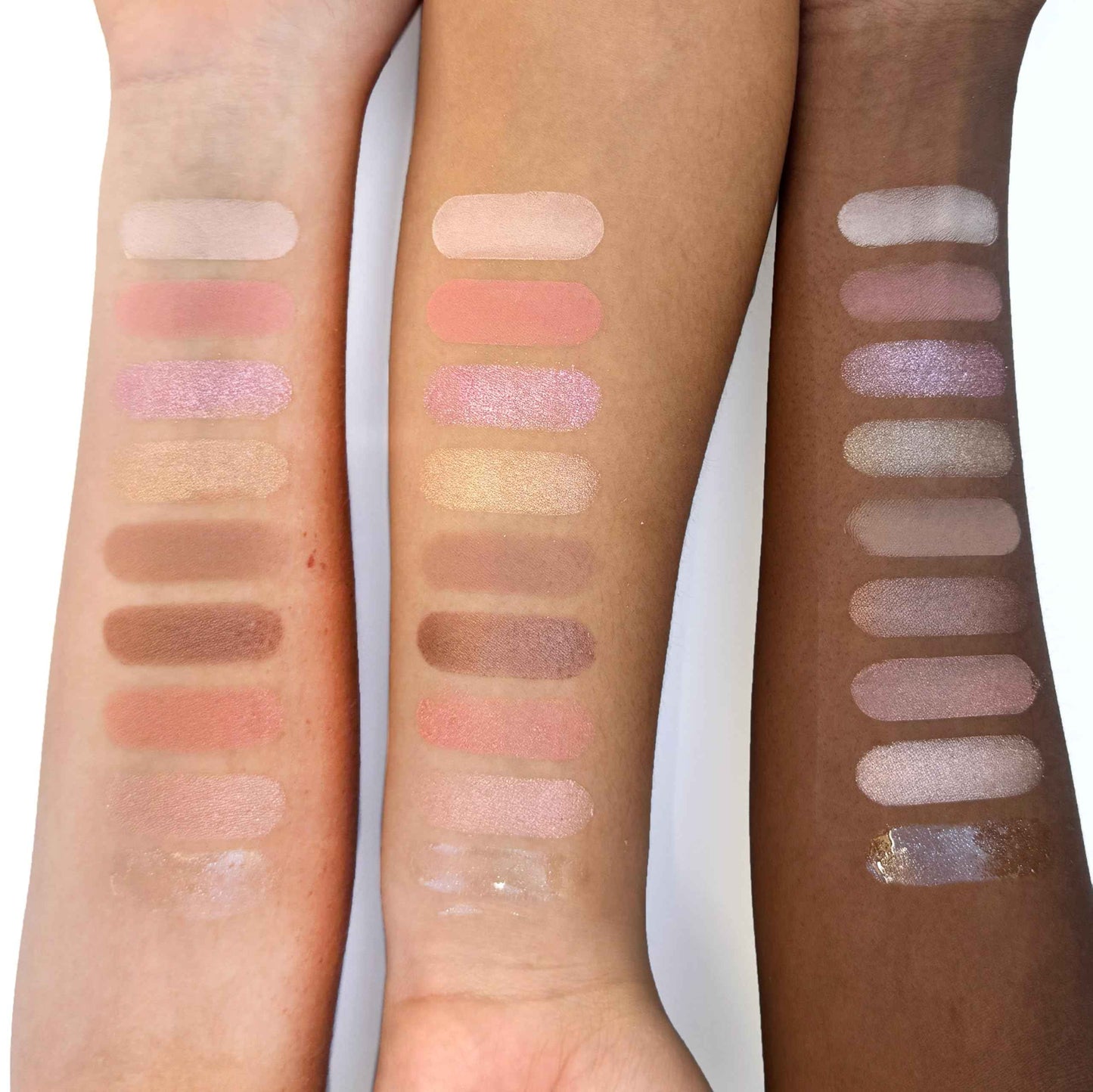 Petite N Pretty Beginner CactiCali Makeup Set for Kids, Teens, & Tweens - Natural Eyeshadow and Cheek Makeup Palette & 10k Shine Lip Gloss (Diamond Heist)