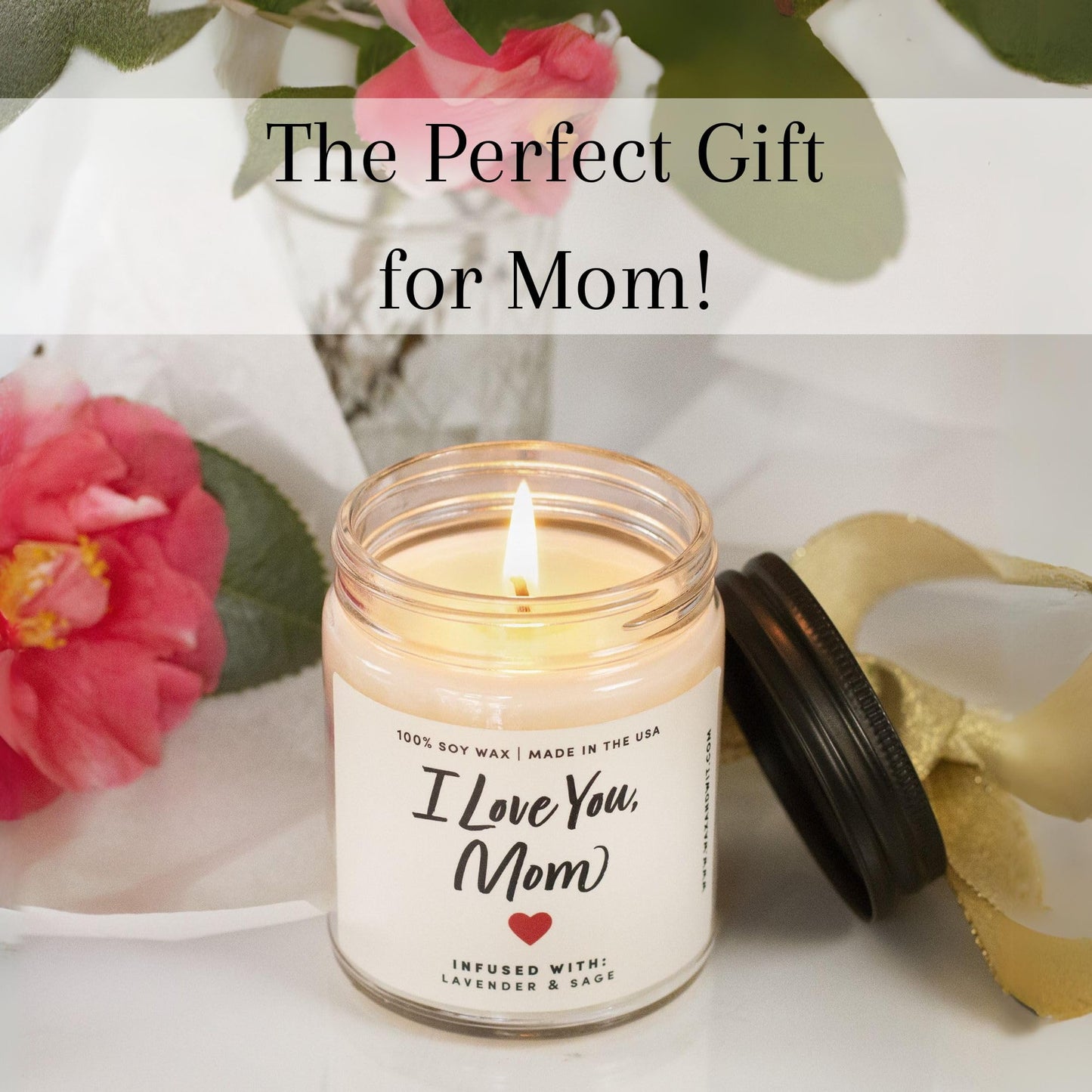 Birthday Gifts for Mom, Mom Candle, Best Mom Ever Gifts, Cool Gifts for Moms Birthday, Mom Gifts from Daughter, Mother Birthday Gifts, Best Gifts for Mom, Presents for Mom, Candle for Mom – 9oz