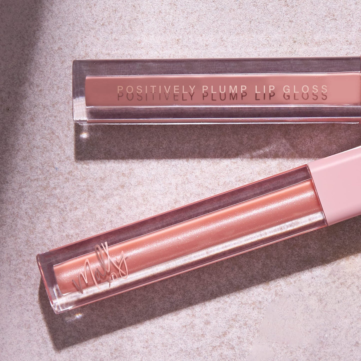 Mally Beauty Positively Plump Lip Gloss | High-Shine Hydrating Lightweight & Comfortable Wear, Mega Maple