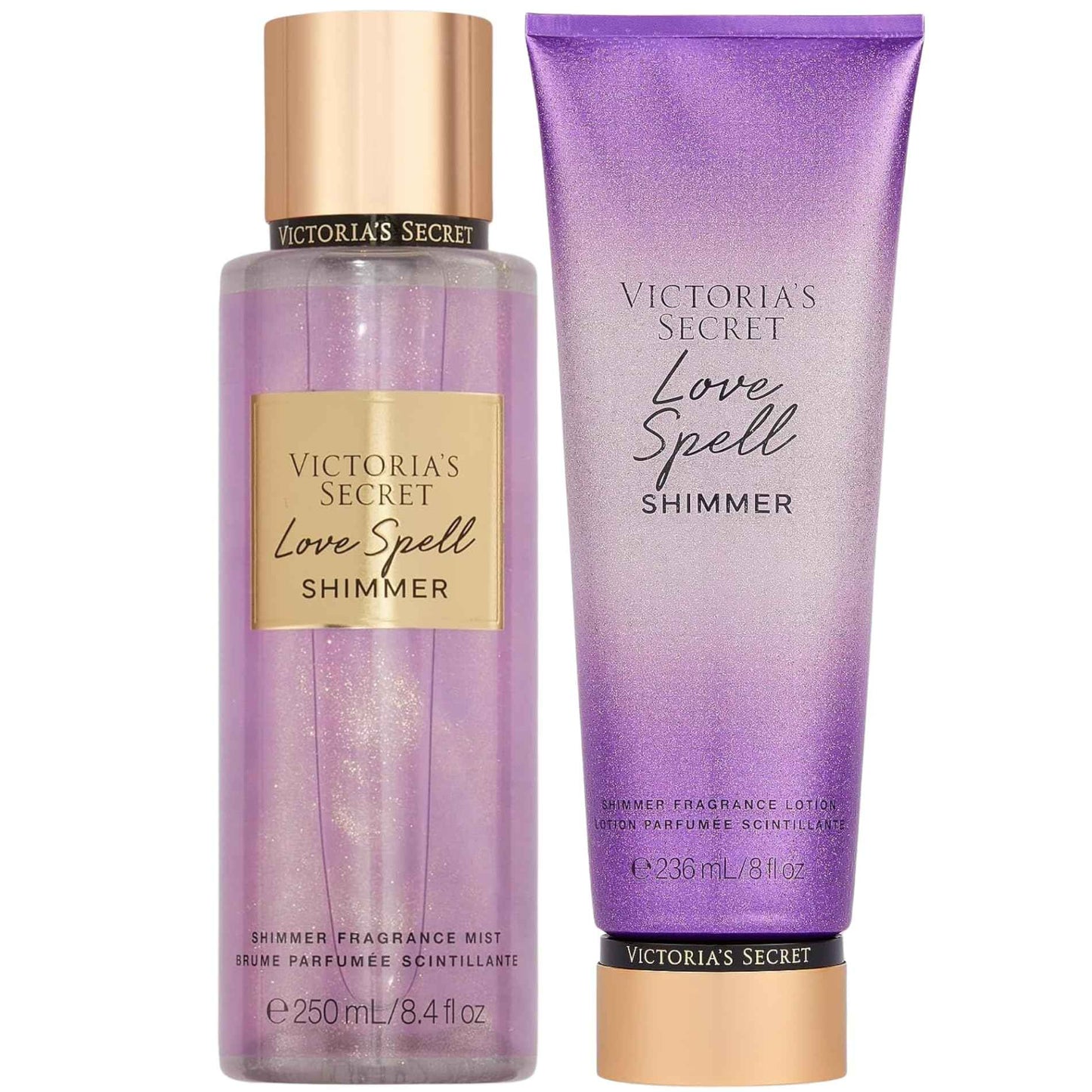 Victoria's Secret Fragrance Body Lotion & Body Mist Set (Love Spell Shimmer)