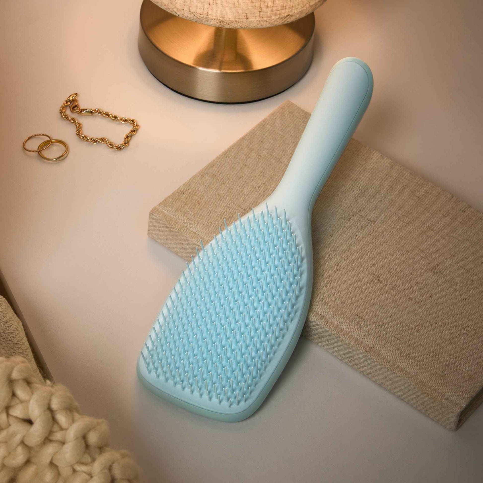 Tangle Teezer Fine & Fragile Ultimate Detangler Brush, Dry & Wet Hair Brush to Detangle & Reduce Breakage, Large, Seafoam Blue