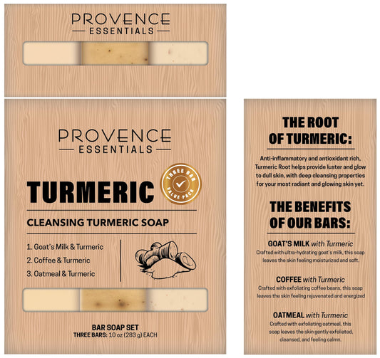 PROVENCE ESSENTIALS Trio Soap Sets (Turmeric)