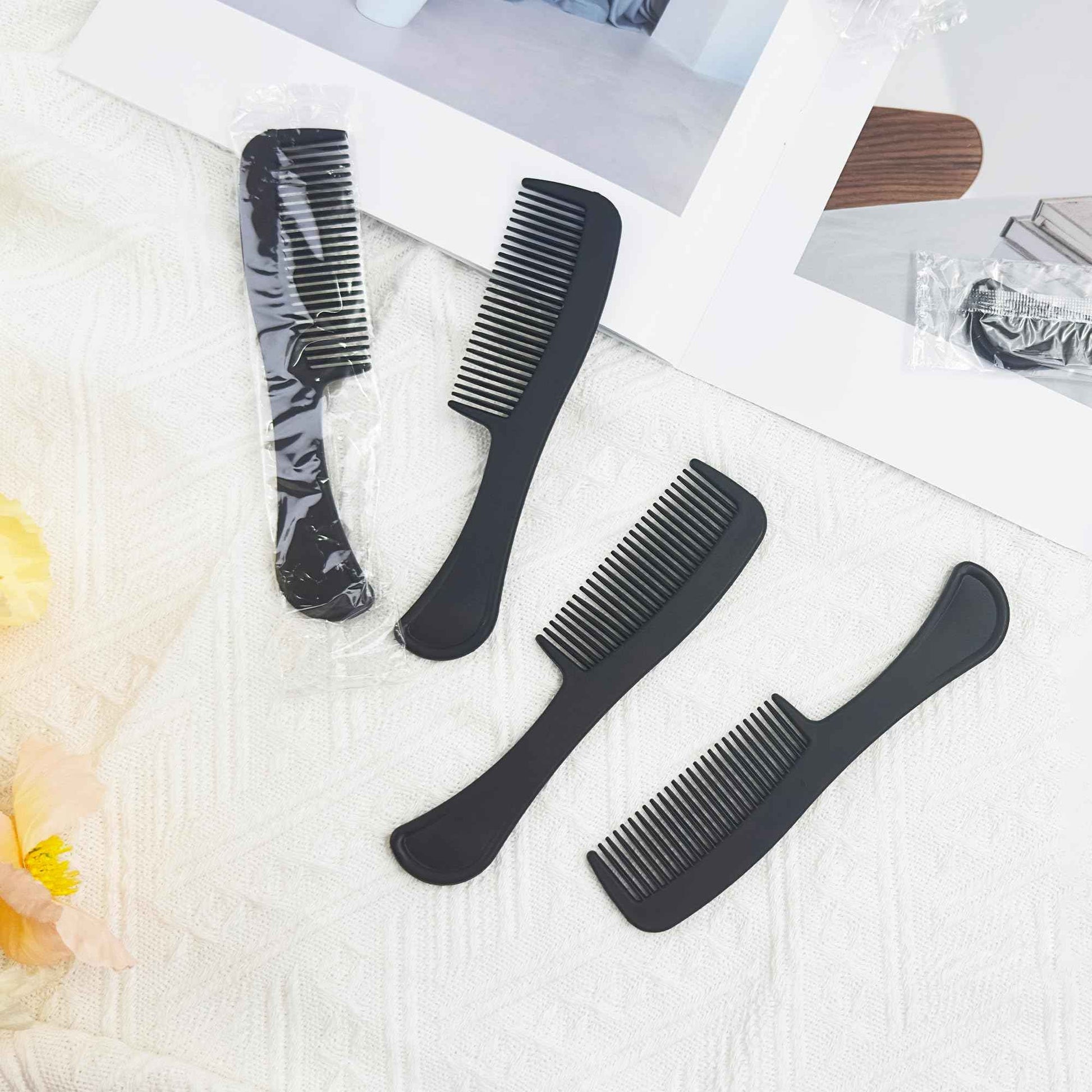 Combs Bulk Individually Wrapped Pocket Travel Hair Combs for Women, Men and Kids, Bulk Comb for Homeless Hotel Shelter Home Charity(black, Pack of 250)