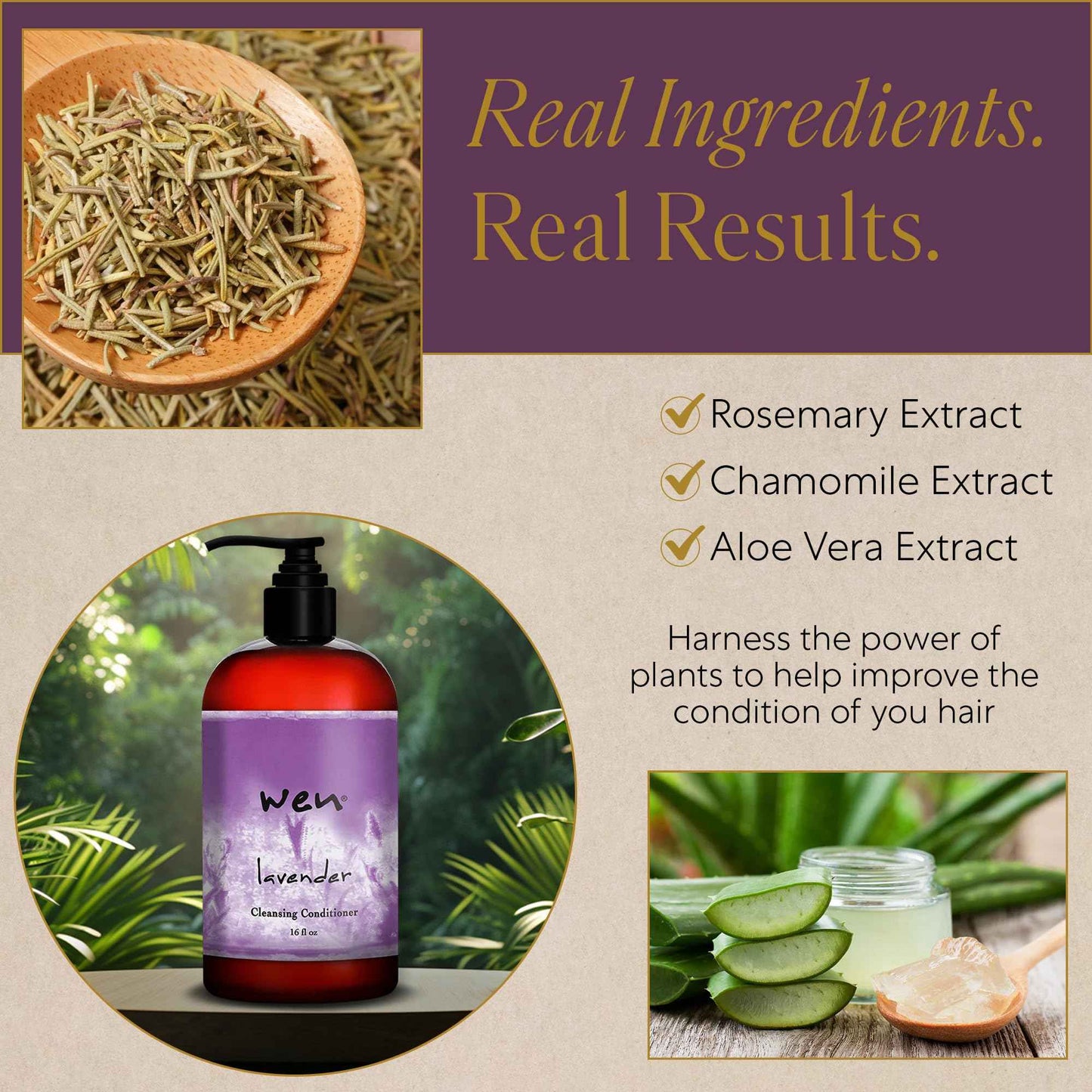 WEN by Chaz Dean Lavender Cleansing Conditioner, 16 fl. oz. (Packaging may vary)