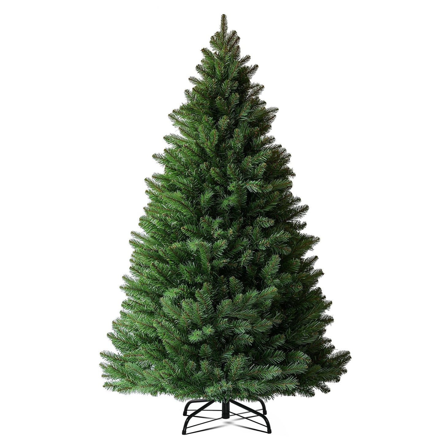 6.5ft Spruce Christmas Tree, Holiday Decoration Tree with Hinged Design, Artificial Holiday Tree with 1,000 Branch Tips, Easy Assembly, Suitable for Home, Office