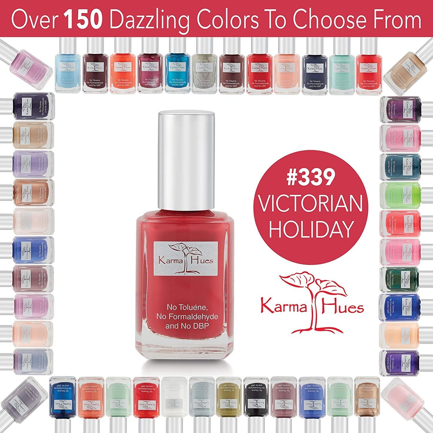 Karma Organic Natural Nail Polish-Non-Toxic Nail Art, Vegan and Cruelty-Free Nail Paint (Victorian Holiday)