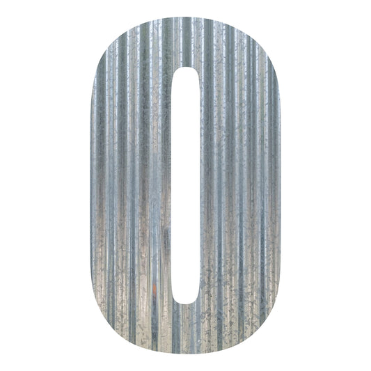 Corrugated Metal Letter (6 Inch, 0)