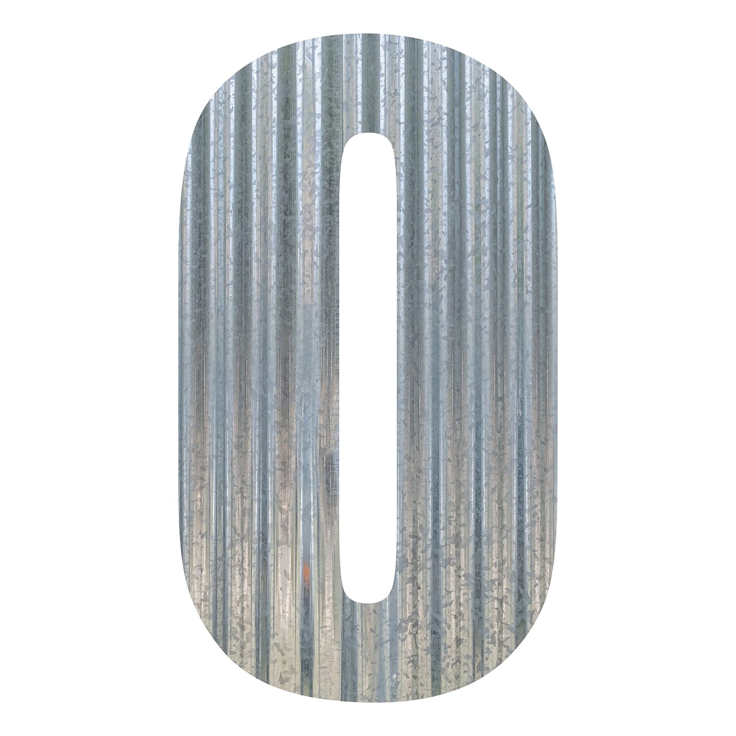 Corrugated Metal Letter (9 Inch, 0)