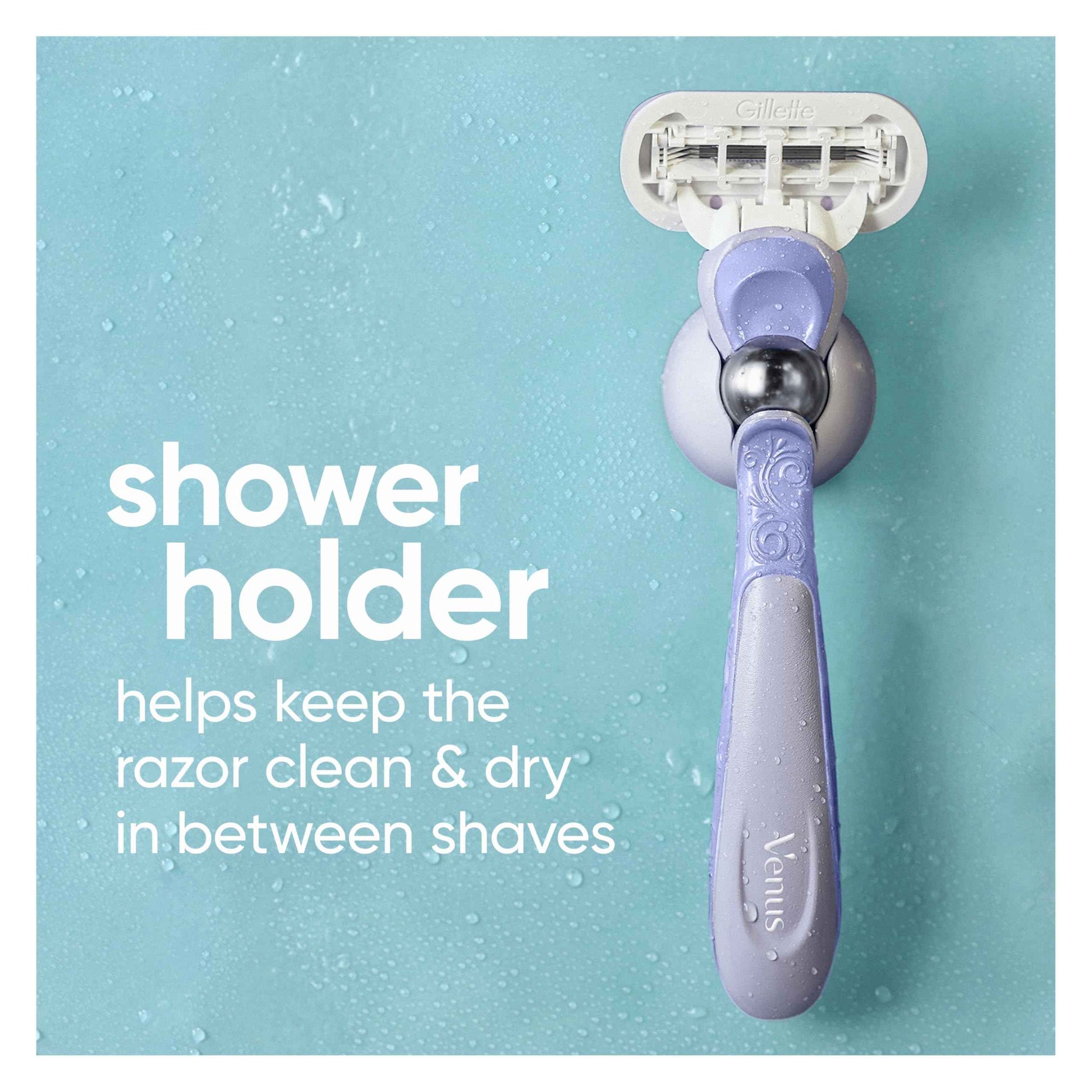 Gillette Venus Deluxe Smooth Swirl Women's Razor Handle + 4 Blade Refills, Flexible Handle and Pivoting Head, Holiday Gifts for Women