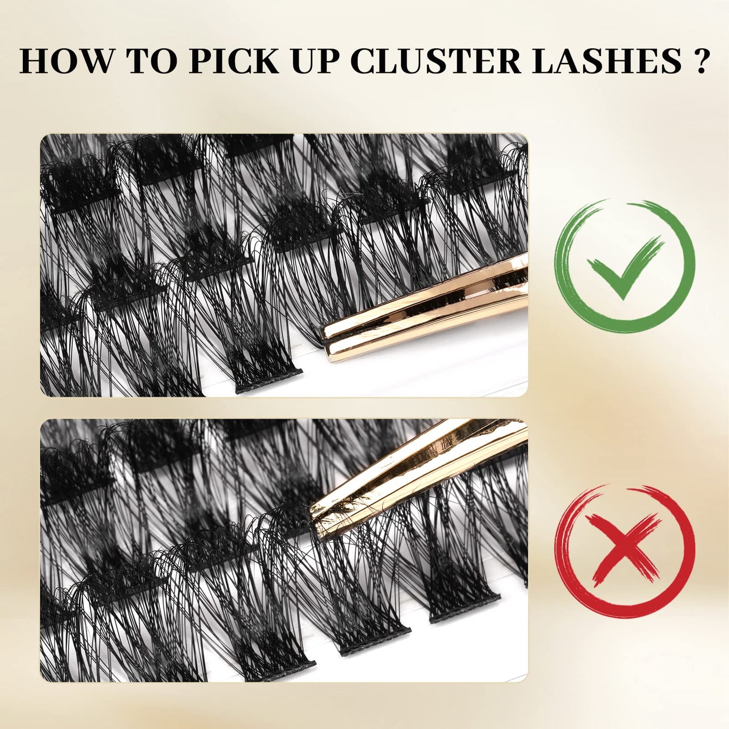 QUEWEL Lash Clusters 264Pcs Cluster Lashes Mix12-18mm DIY Eyelash Extension Individual Eyelashes Clusters Fluffy & Super Lightweight Lash Extension Clusters Natural Look (QU26-Mix12-18)