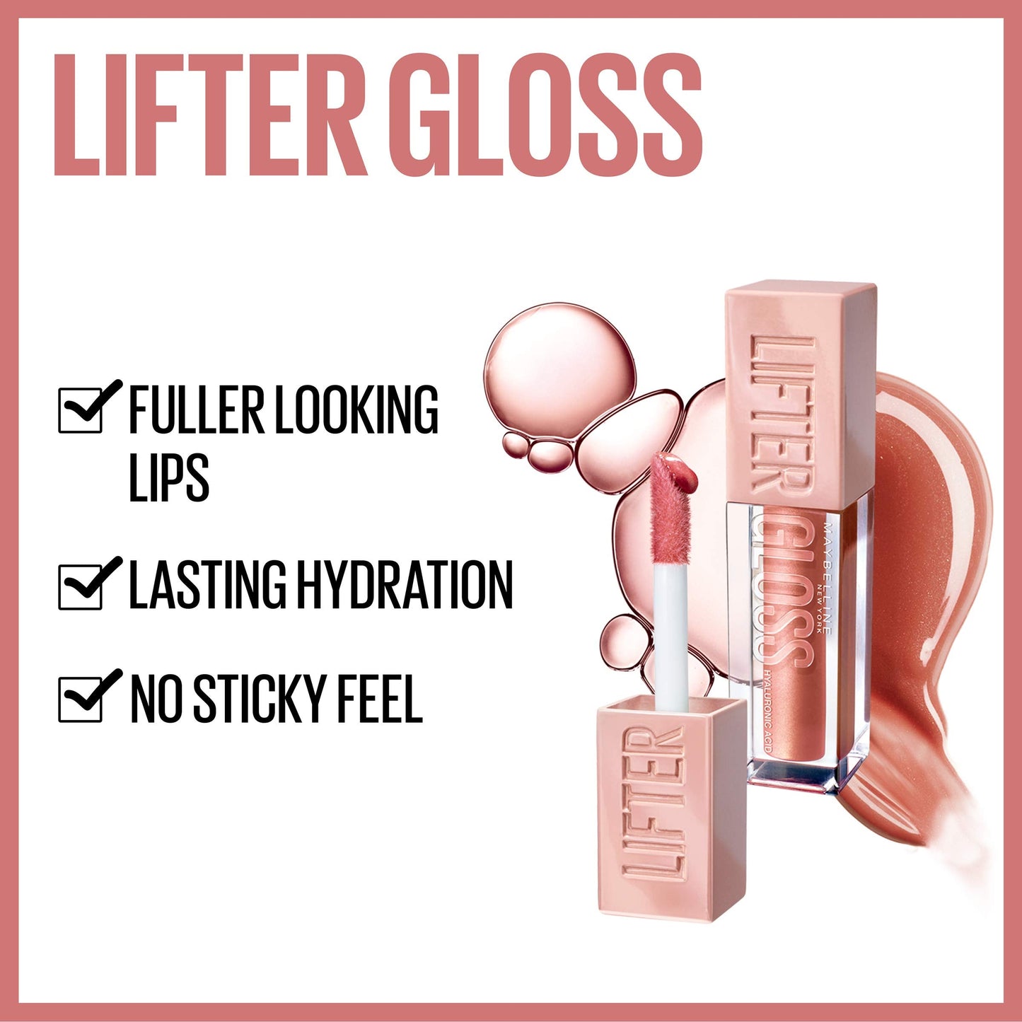 Maybelline New York Maybelline Lifter Gloss Lip Gloss Makeup With Hyaluronic Acid, Brass, 0.18 Fl. Ounce ., 011 Brass, 0.18 fluid_ounces (Pack of 2)