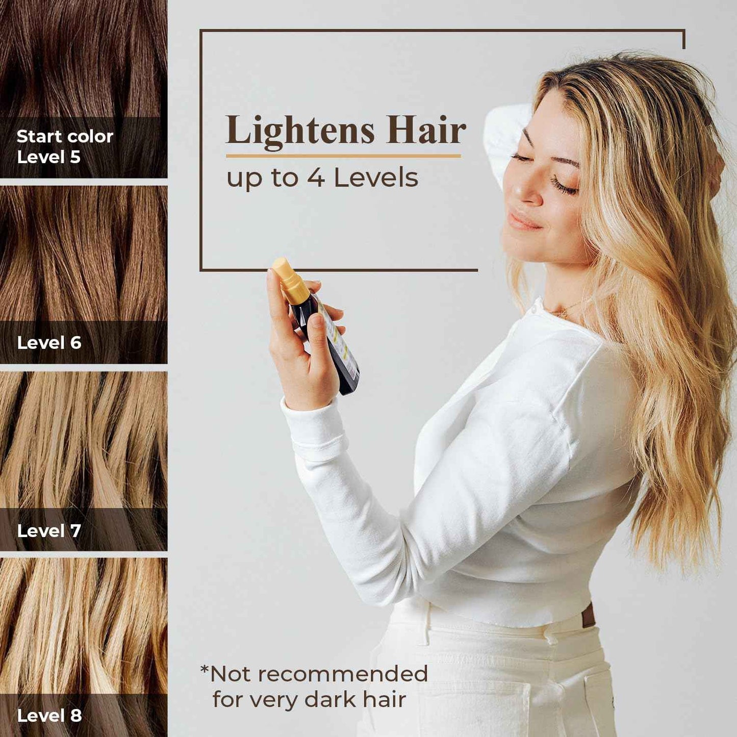 Camomila Intea Blonde Spray – Chamomile Hair Lightener with Gentle Color – No Ammonia or Parabens – 3.4oz