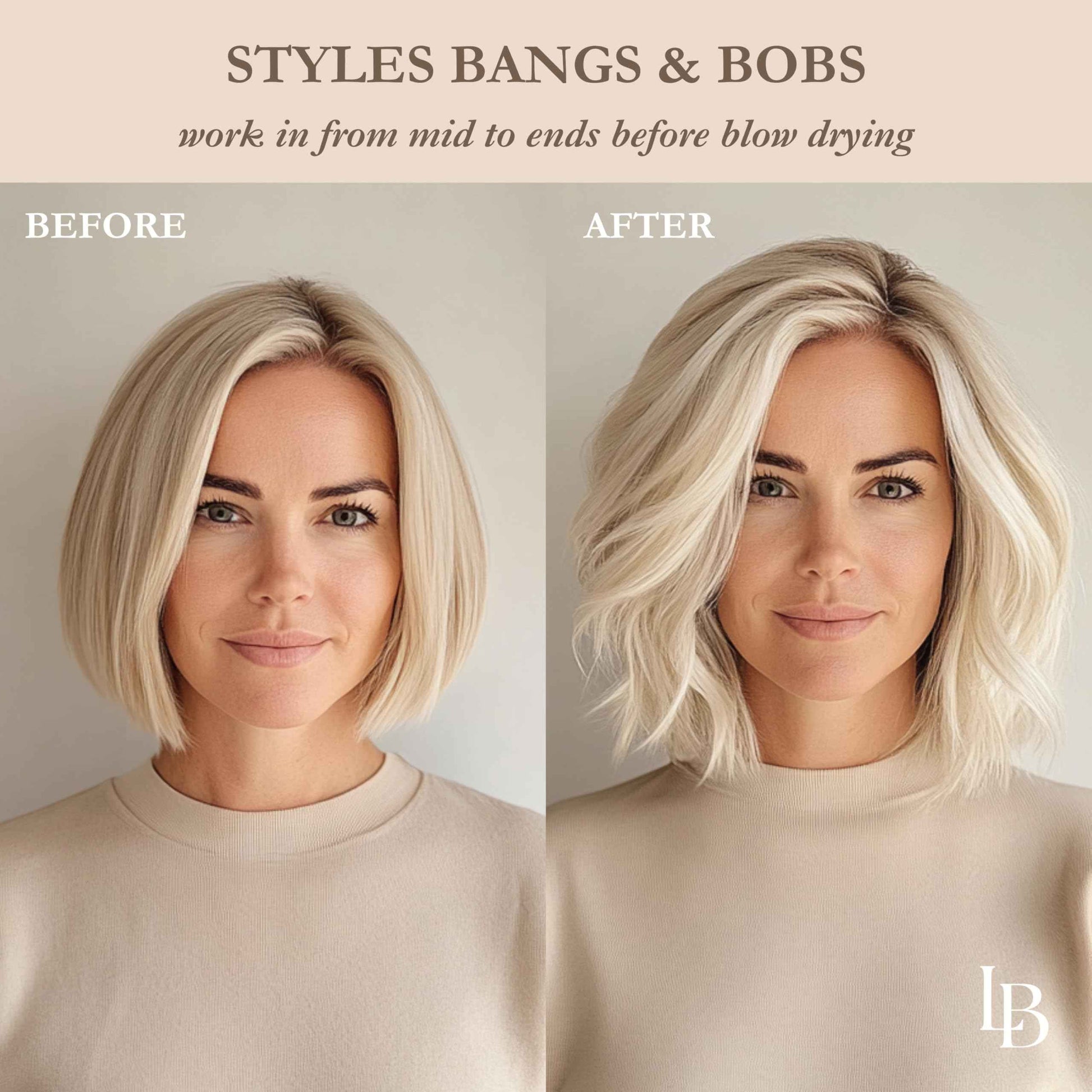 L'Brise Volume Soufflé Air-Activated Mousse – Lightweight, Non-Aerosol, Frizz-Free, Heat-Activated, Adds Body & Lift, No Crunch or Flakes, French Botanical Blend, (5.1 Oz)