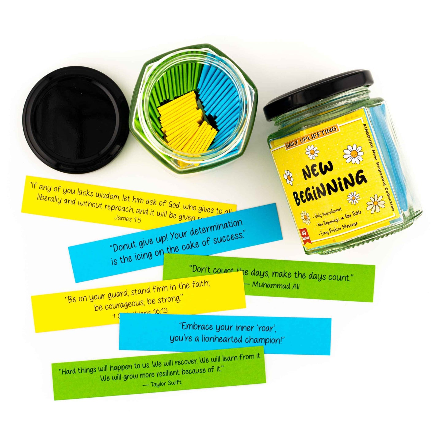 Kingduhu Graduation gifts for her/him, New Beginning Positive affirmations cards, College Dorm Decor, New Job Gifts, Farewell gifts for coworkers, Cool Things for College Students