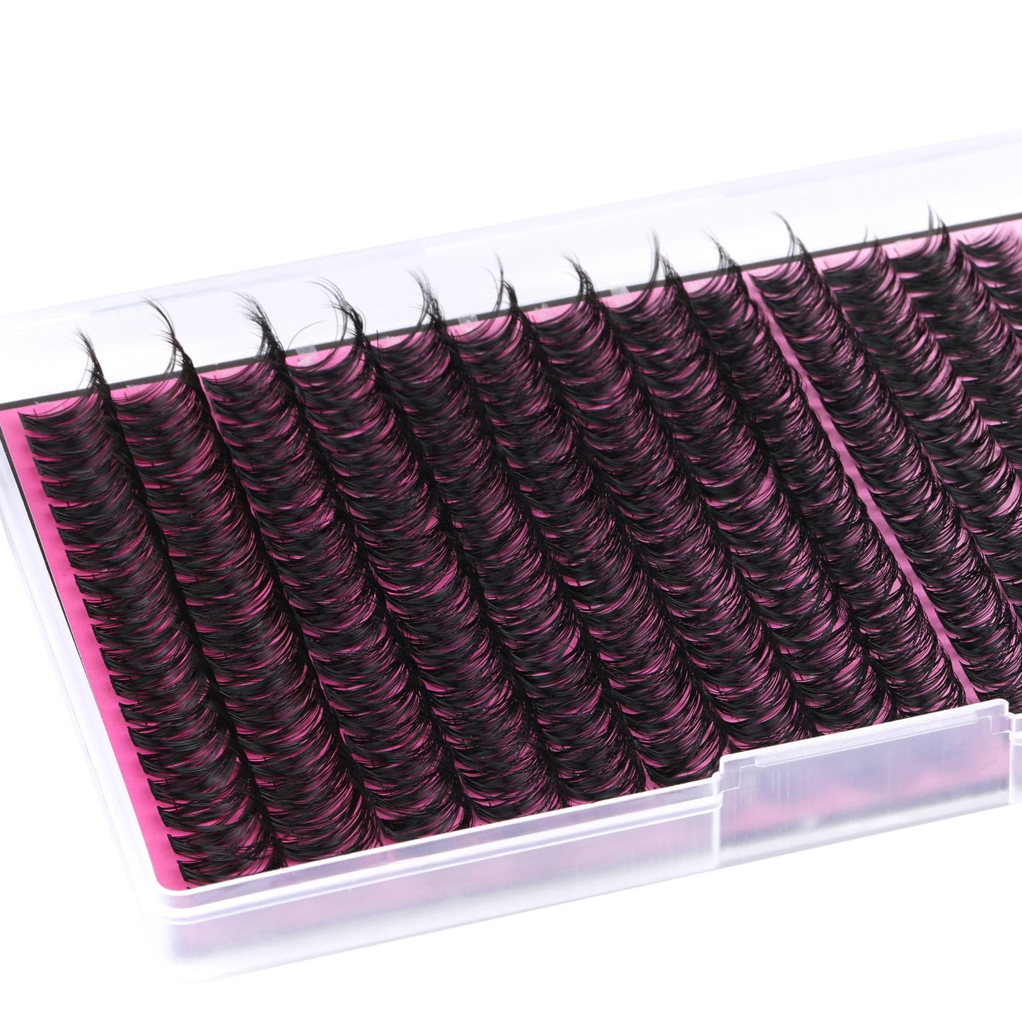 FANXITON Lash Clusters 280 Pcs Wispy Lash Clusters D Curl 8-18 MM Mix Volume Thick Eyelash Clusters 50D Long Individual Eyelash DIY Lash Extensions at Home(0.07D 50D)