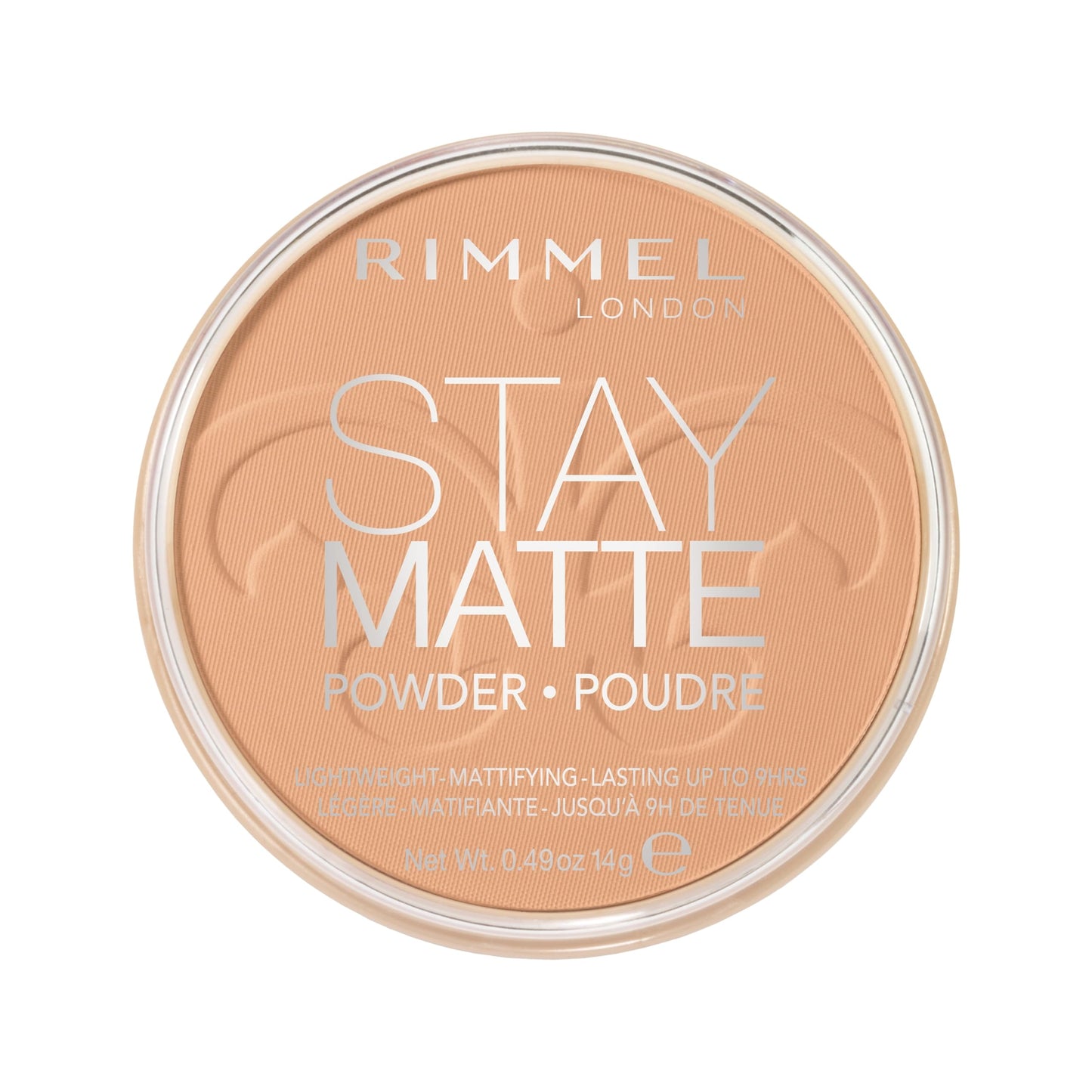 Rimmel London Stay Matte - 016 Deep Beige - Pressed Powder, Lightweight, High Coverage, Shine Control, 0.49oz