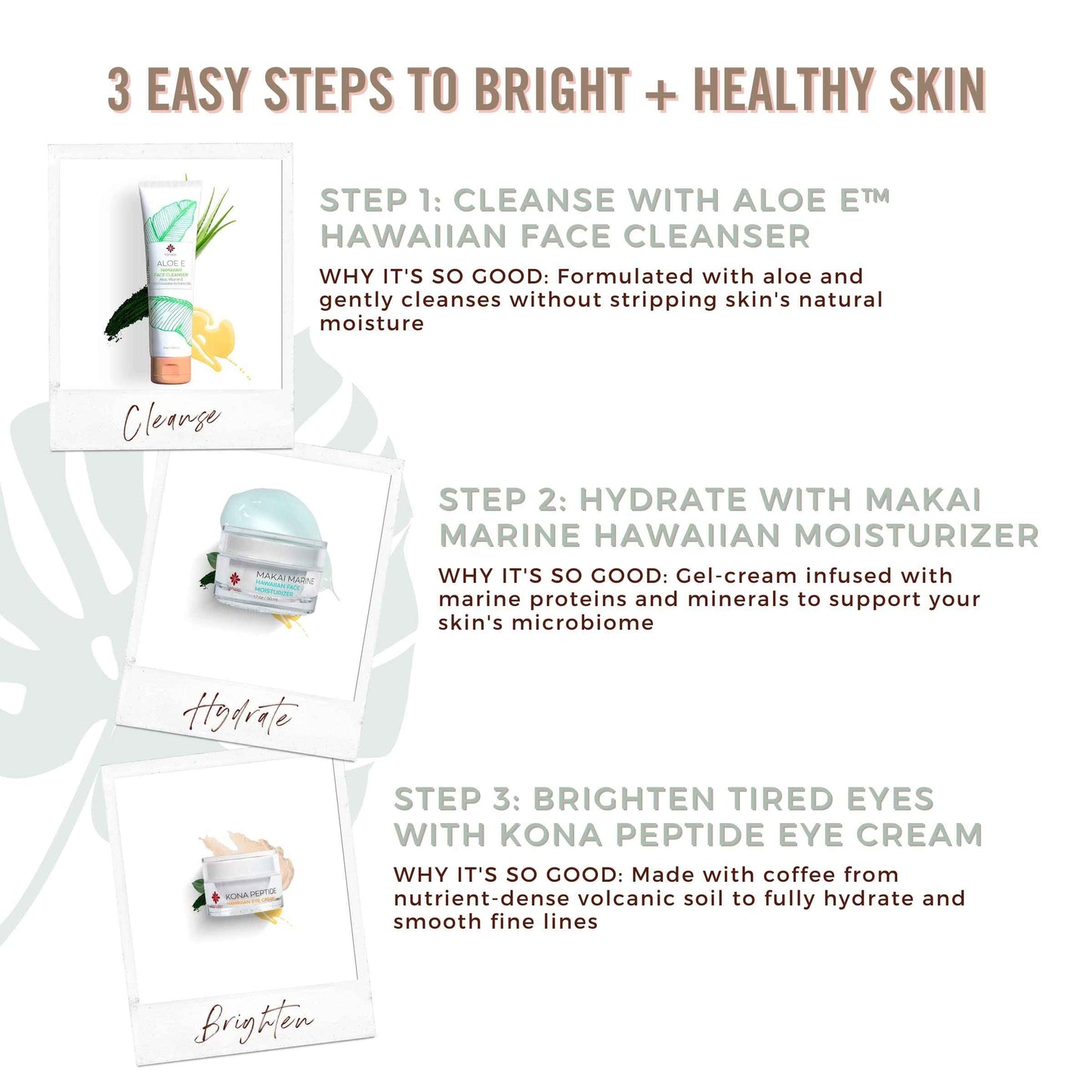 Hanalei Kona Peptide Eye Cream with Caffeine – Reduces Wrinkles, Puffiness, Dark Circles, Hydrating, Smoothing, Revitalizing Formula with Hawaiian Botanicals and Peptides – Cruelty-Free, Vegan, 0.5 oz