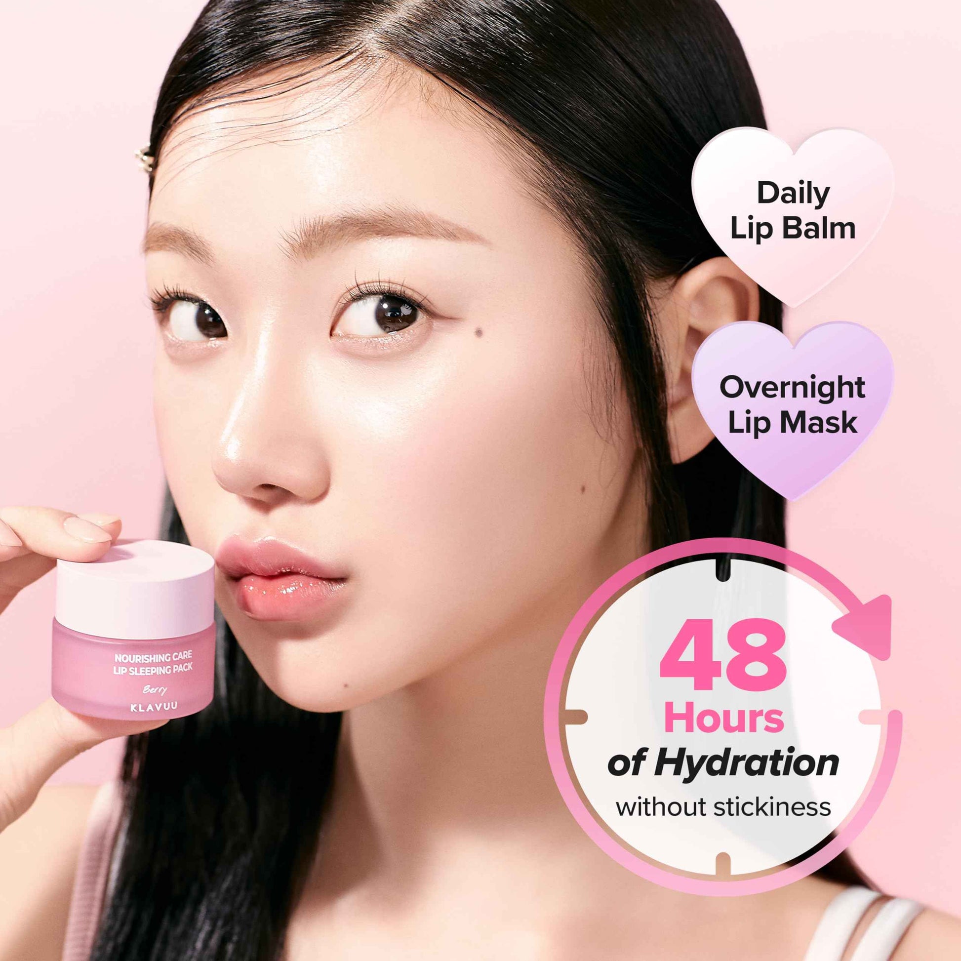 Klavuu Lip Mask Set (2PCS) – Overnight Deep Hydrating Korean Lip Balm Treatment for Very Dry, Chapped Lips | Lip Lightening & Plumping with Instant Hydration | Gentle Exfoliating (Vanilla + Vanilla)