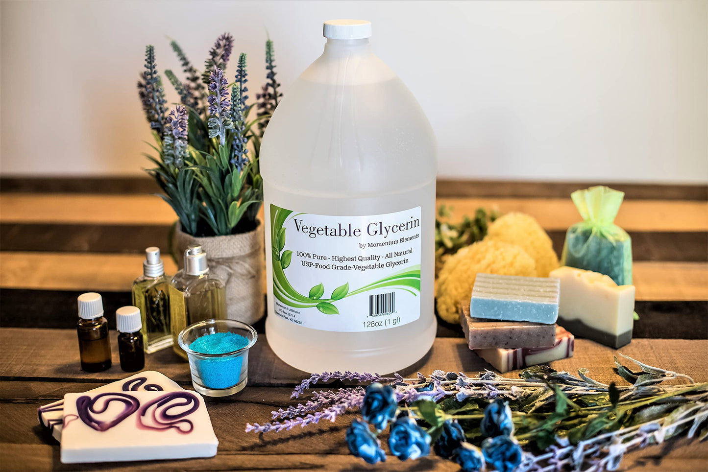 Vegetable Glycerin 100% Pure USP - 1 Gallon (128 oz) Food Grade All Natural Premium Quality and Made in The USA!