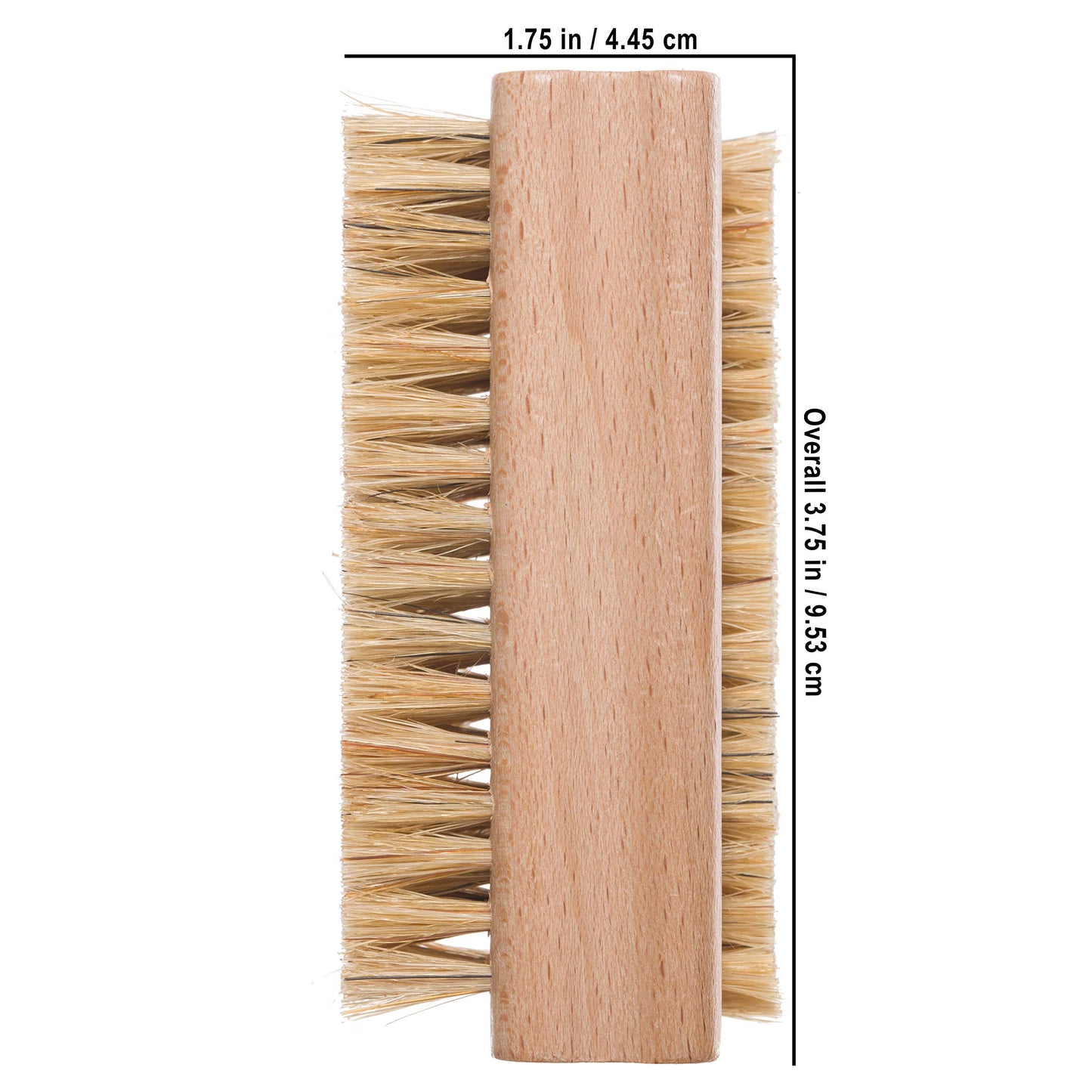 REDECKER Natural Pig Bristle Nail Brush with Untreated Beechwood Handle, 3-3/4-Inches - Pearwood Nail Brush with Natural Pig Bristles - Natural Boar Bristle Nail Brush - Boar Hair Nail Brush