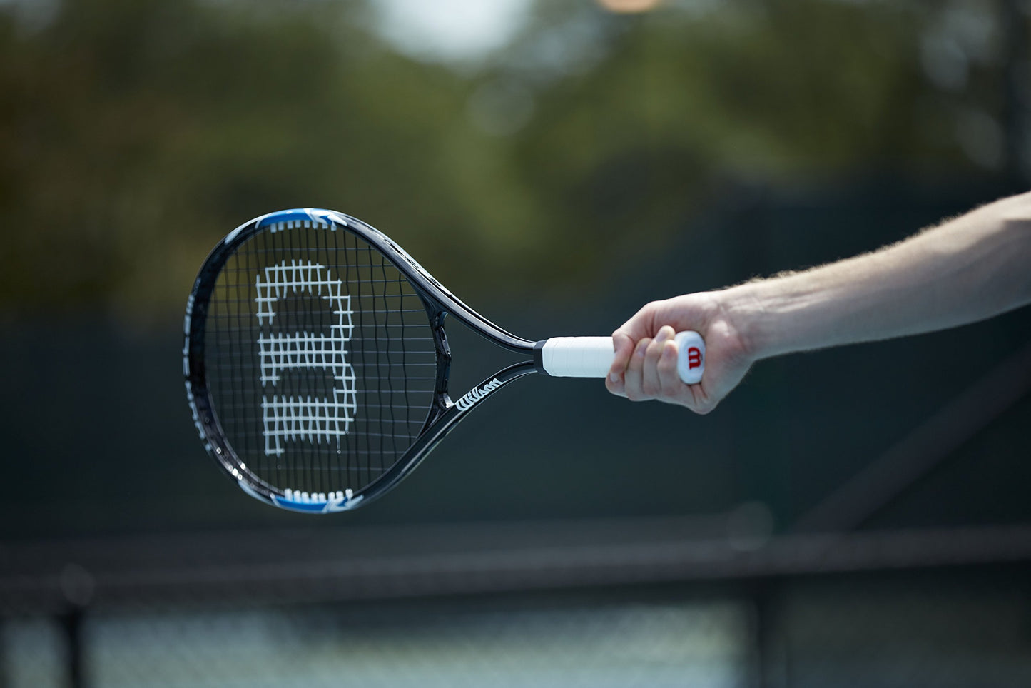 Wilson Tour Slam Lite Adult Recreational Tennis Racket - Grip Size 3 - 4 3/8", Blue/Black