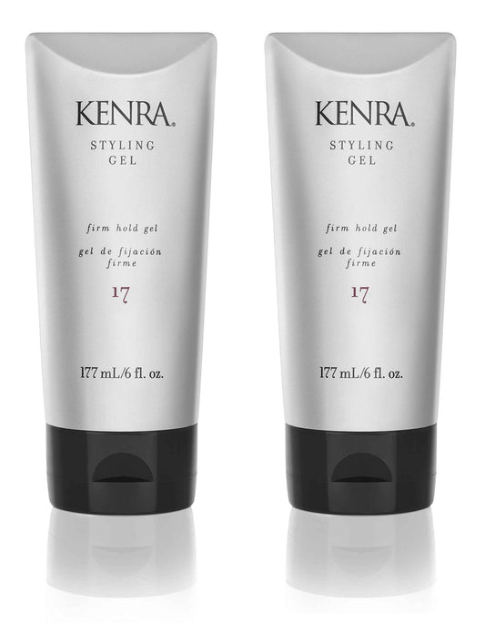 Kenra Styling Gel 17 | High Hold Gel | Creates Fullness & Adds Shine | Controls Coarse, Unruly Hair Textures | Alcohol-Free, Non-Drying, & Non-Flaking | Medium To Coarse Hair | 6 fl. Oz (2-Pack)