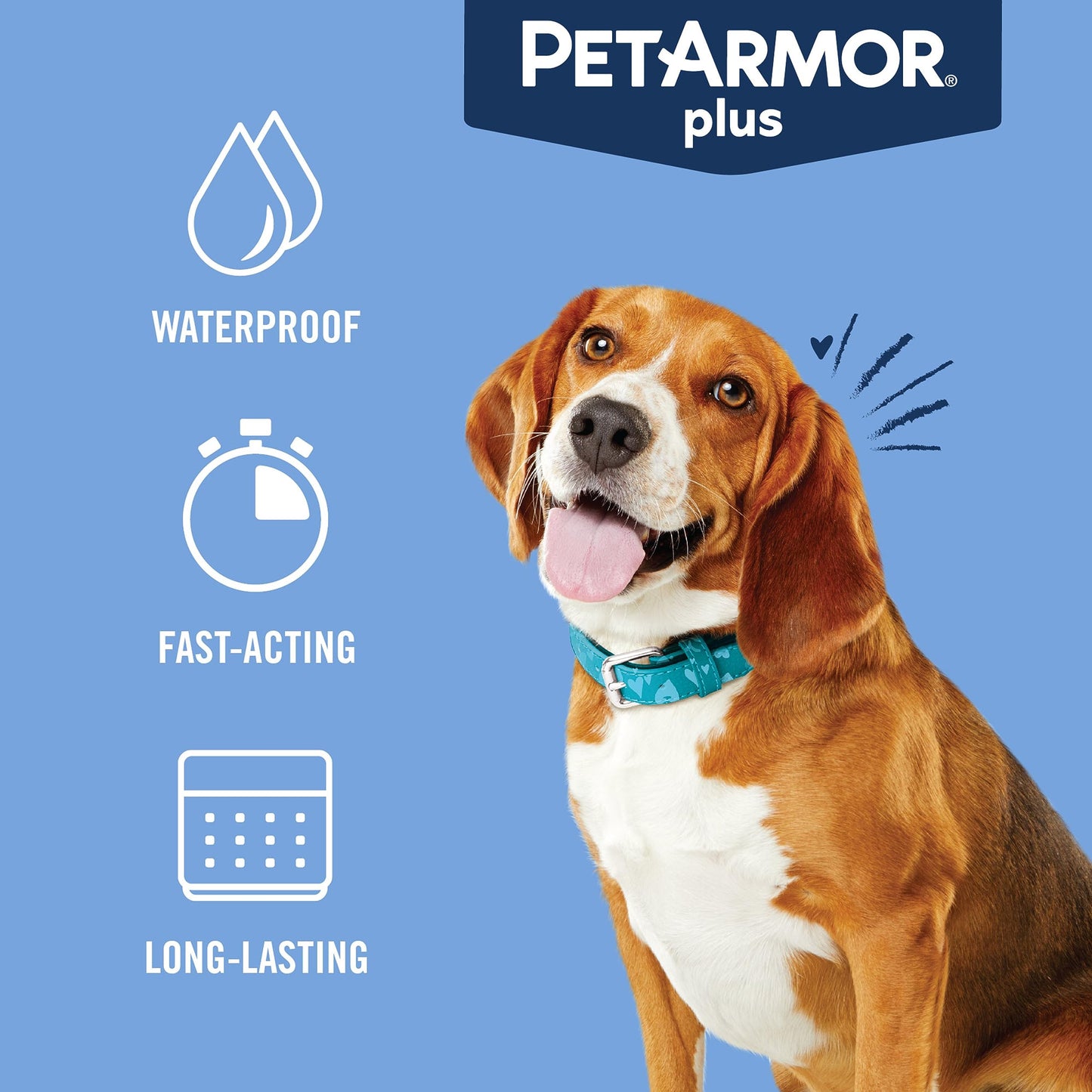 PetArmor Plus Flea and Tick Prevention for Dogs, Dog Flea and Tick Treatment, 1 Dose, Waterproof Topical, Fast Acting, Medium Dogs (23-44 lbs)