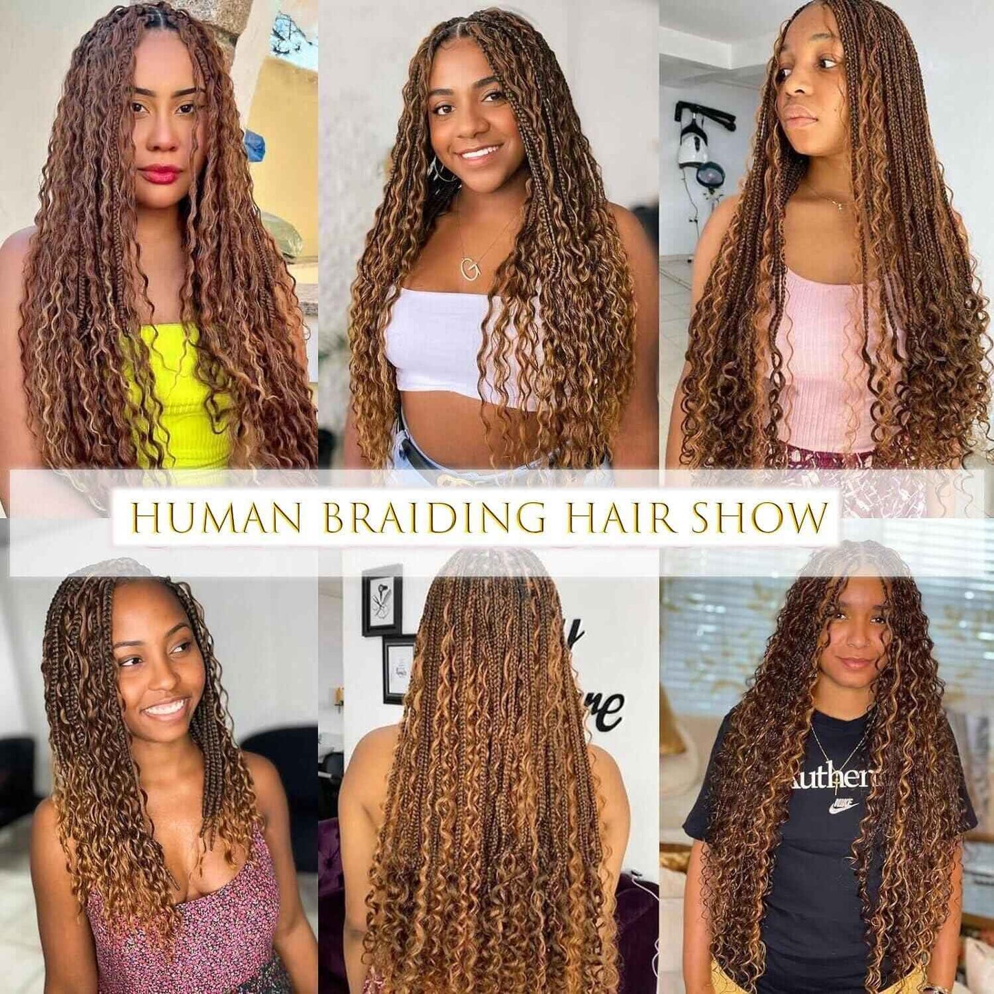 Chocolate Brown Human Braiding Hair For Boho Braids 4# 100g Deep Wave Bulk Human Hair for Braiding 12A No Weft Curly Human Hair Extensions Wet and Wavy Boho Hair for Braiding (4#-Deep Wave, 16 Inch)