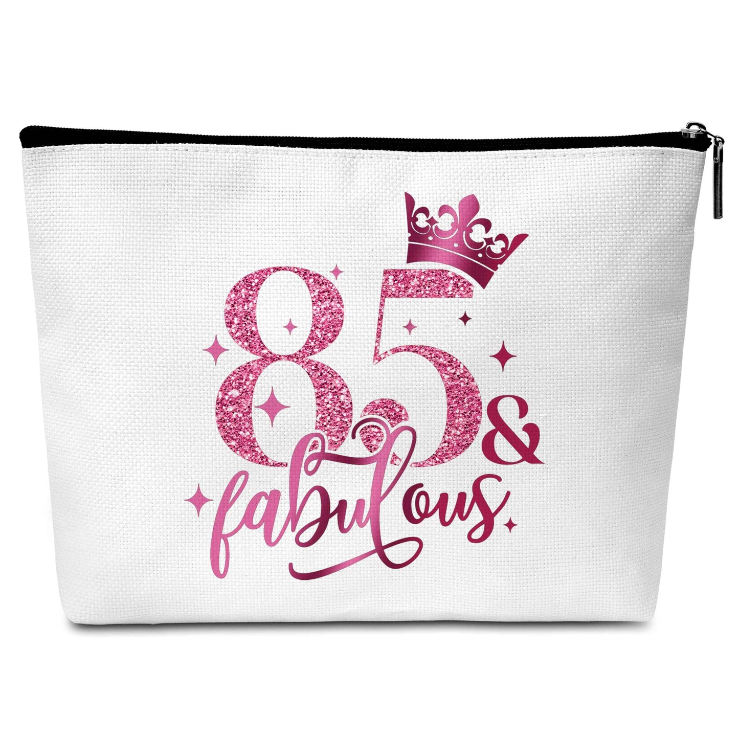 GREOXG 85th Birthday Gift for Women - Pink Fabulous Makeup Bag for 85 Years Old Sisters, Mom, Grandma, Friends-B19