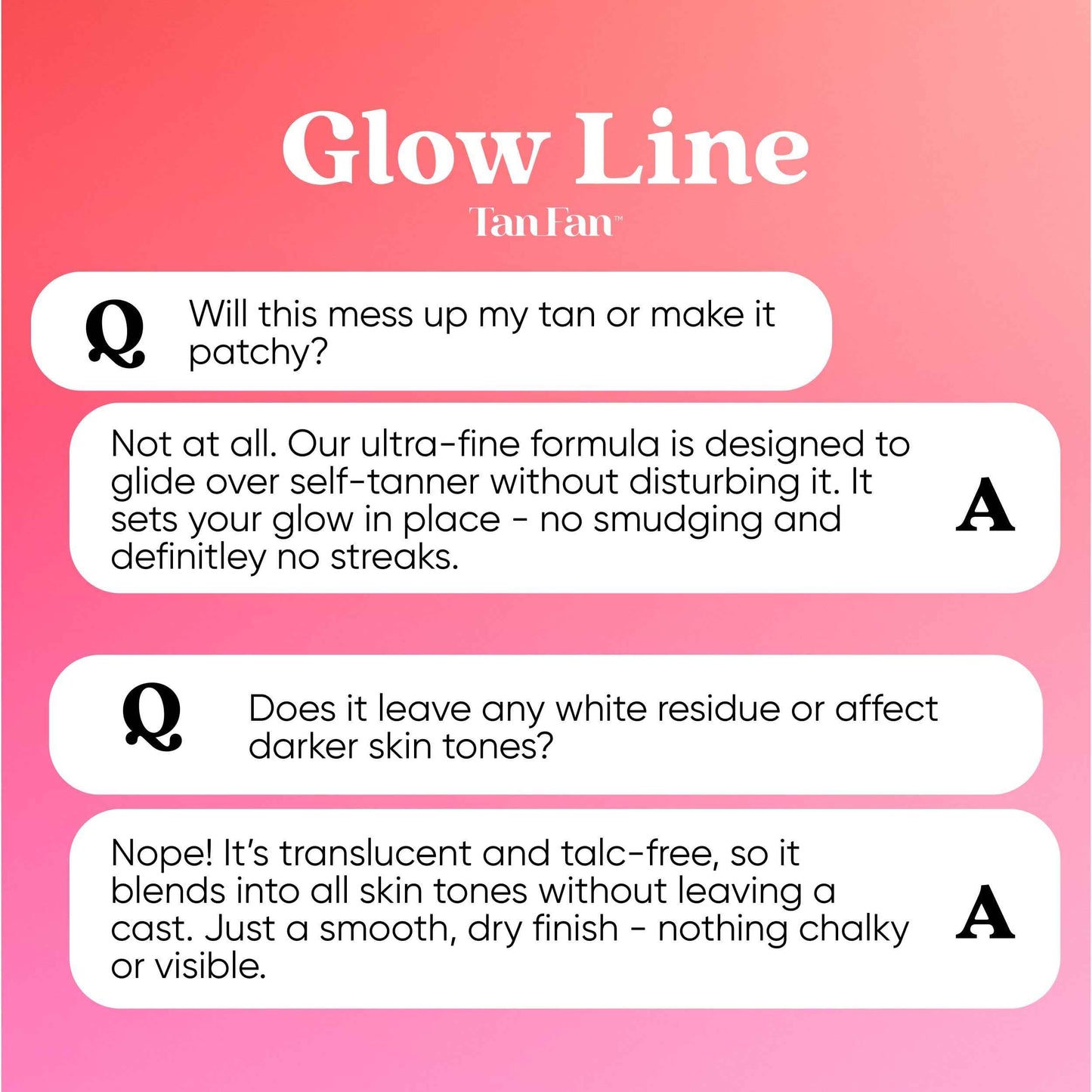 Tan Fan Self Tan Drying Powder - Stops Sticky Feeling After Sunless Tanner - 100% Vegan Talc-Free Translucent Loose Setting Powder In Shaker Bottle For Smooth Silky Skin - USA Made (Coconut 3oz)