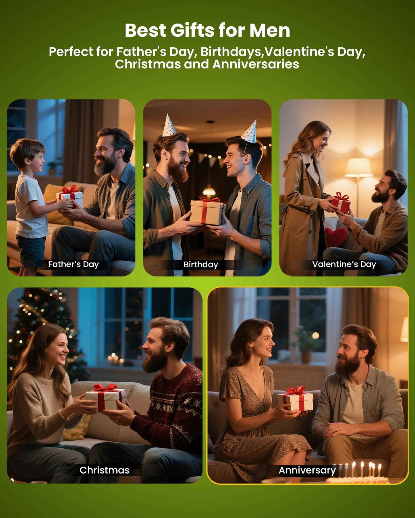 Comfy Mate Beard Kit for Men Grooming and Care: with Beard Shampoo & Conditioner Oil and Balm Brush Comb Scissors, Father's Day - Christmas - Birthday Gifts for Men Stocking Stuffers for Him Husband